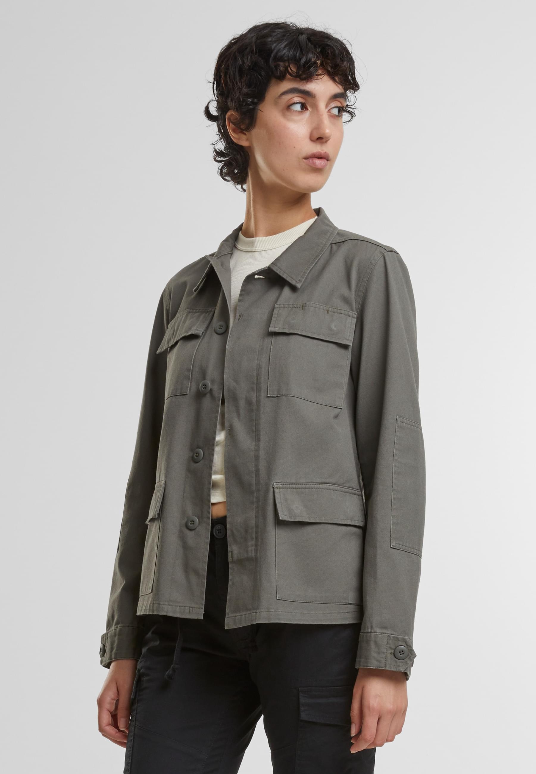 Brandit Allwetterjacke »Brandit Brandit Women BDU Twill Jacket«, (1 St.), ohne Kapuze