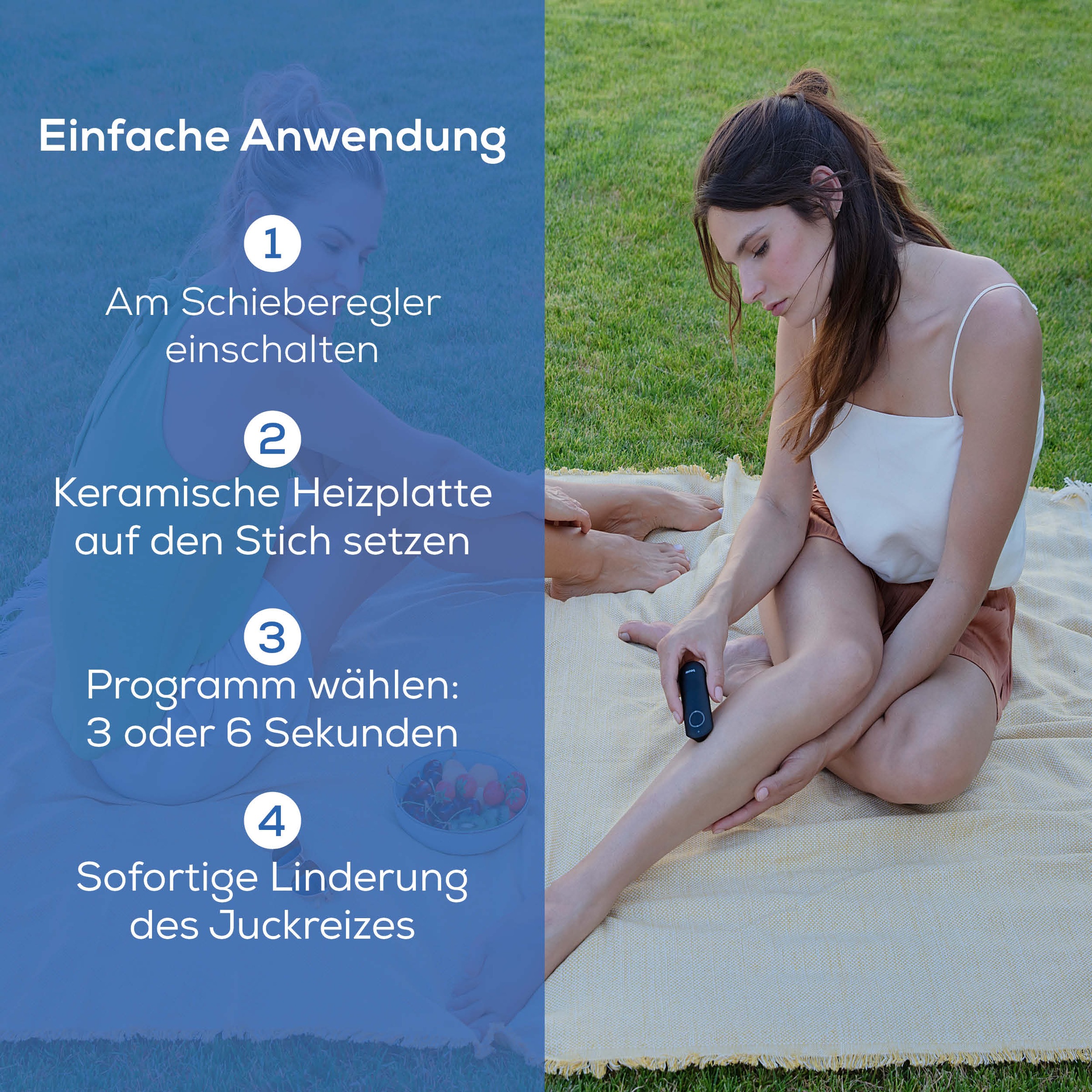 BEURER Insektenstichheiler »BR 65+ Insektenstichheiler, Behandlung von Insektenstichen- und bissen«, Kann Juckreiz lindern, ohne chemische Stoffe, klein und handlich
