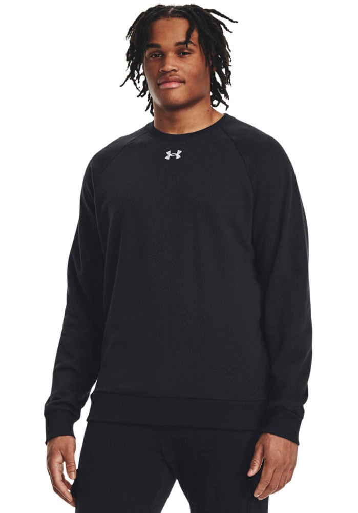 Under Armour Sweatshirt "UA Rival Fleece Crew", mit Rundhalsausschnitt, aus Baumwolle und Polyester