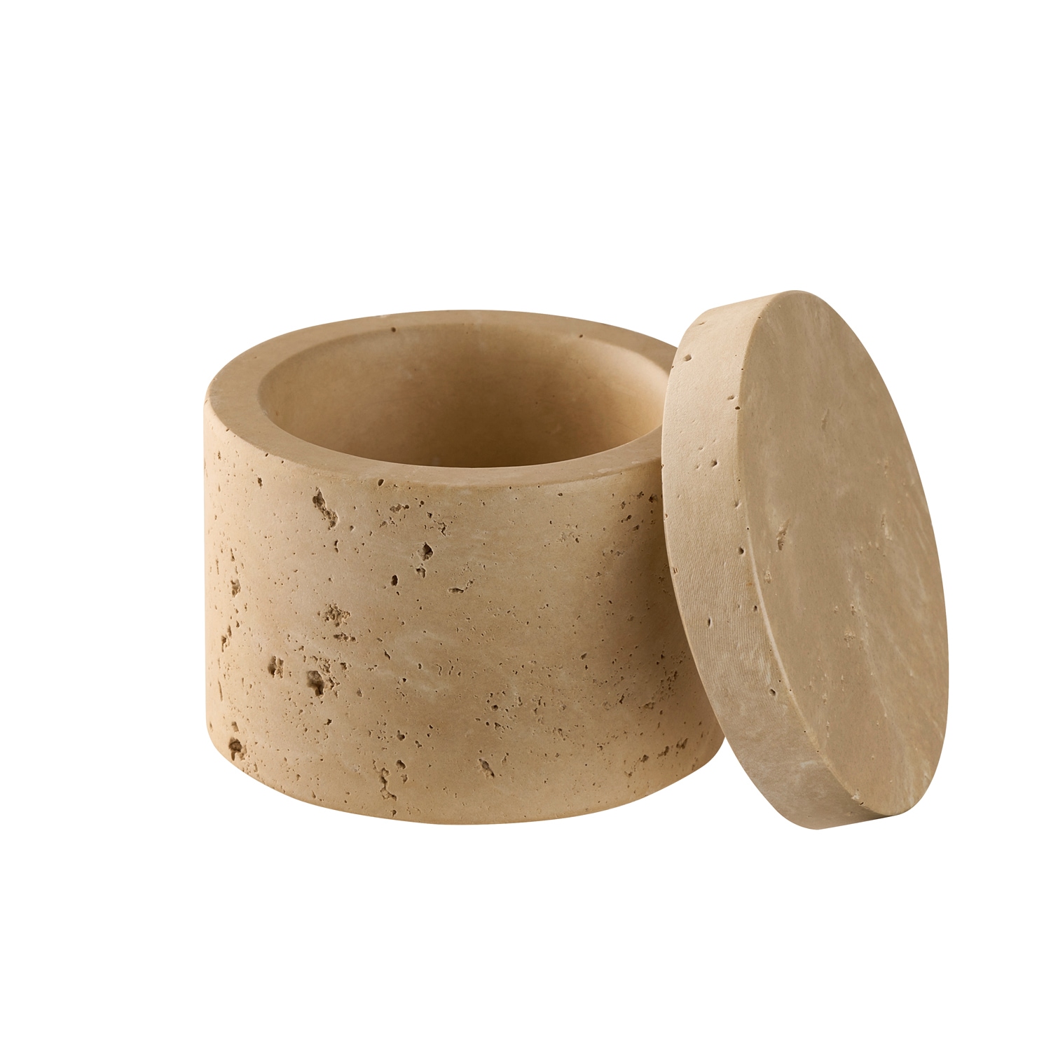 APS Butterdose »2er Set MINERA« Beton, Ø 6 cm, H: 5 cm, 40 ml, Unikat