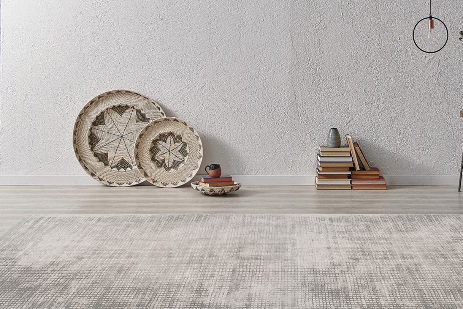 Padiro Teppich "Bridget 125" rechteckig 10 mm Höhe Kurzflor, Hoch-Tief-Struktur mit Vintage Look