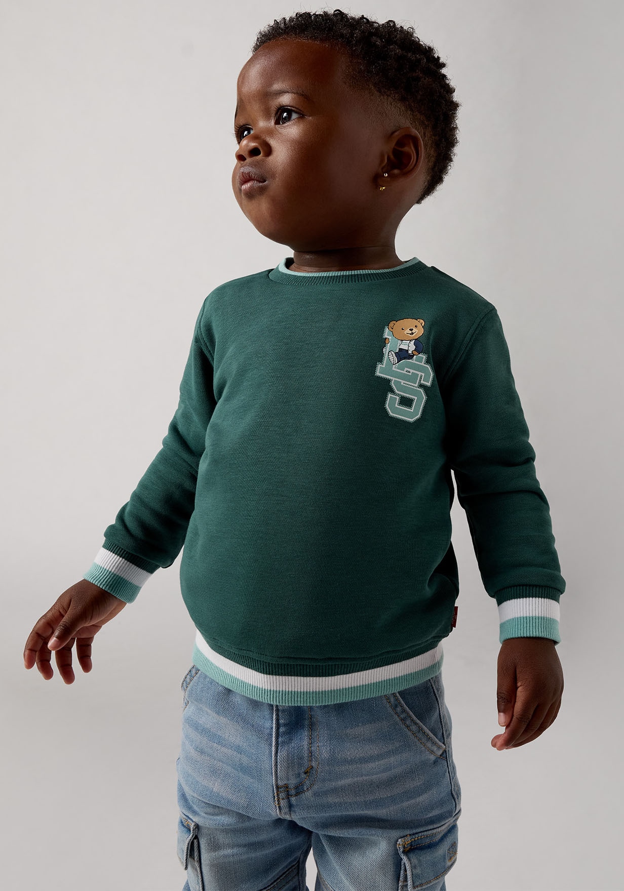 Levis Kids Sweatshirt "LVB VARSITY LEVI TIPPED CREW", mit Bärchenprint, for Boys