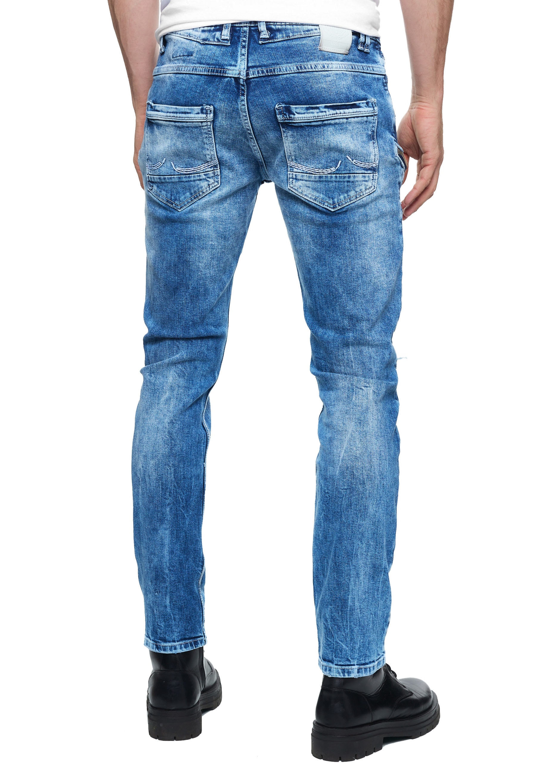 Rusty Neal Straight-Jeans »MORI«, mit trendigen Zierelementen