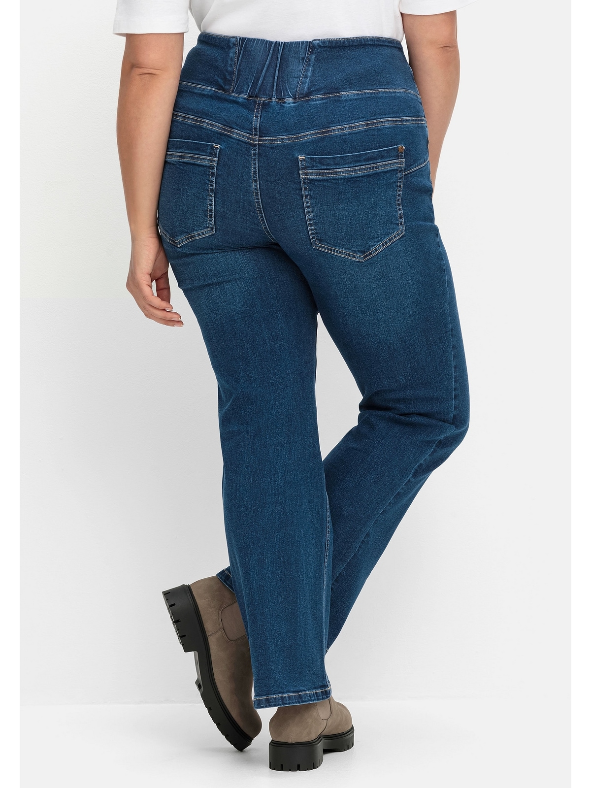 Sheego Stretch-Jeans »Große Größen«, mit hohem Bund, im Curvy-Schnitt ANNE