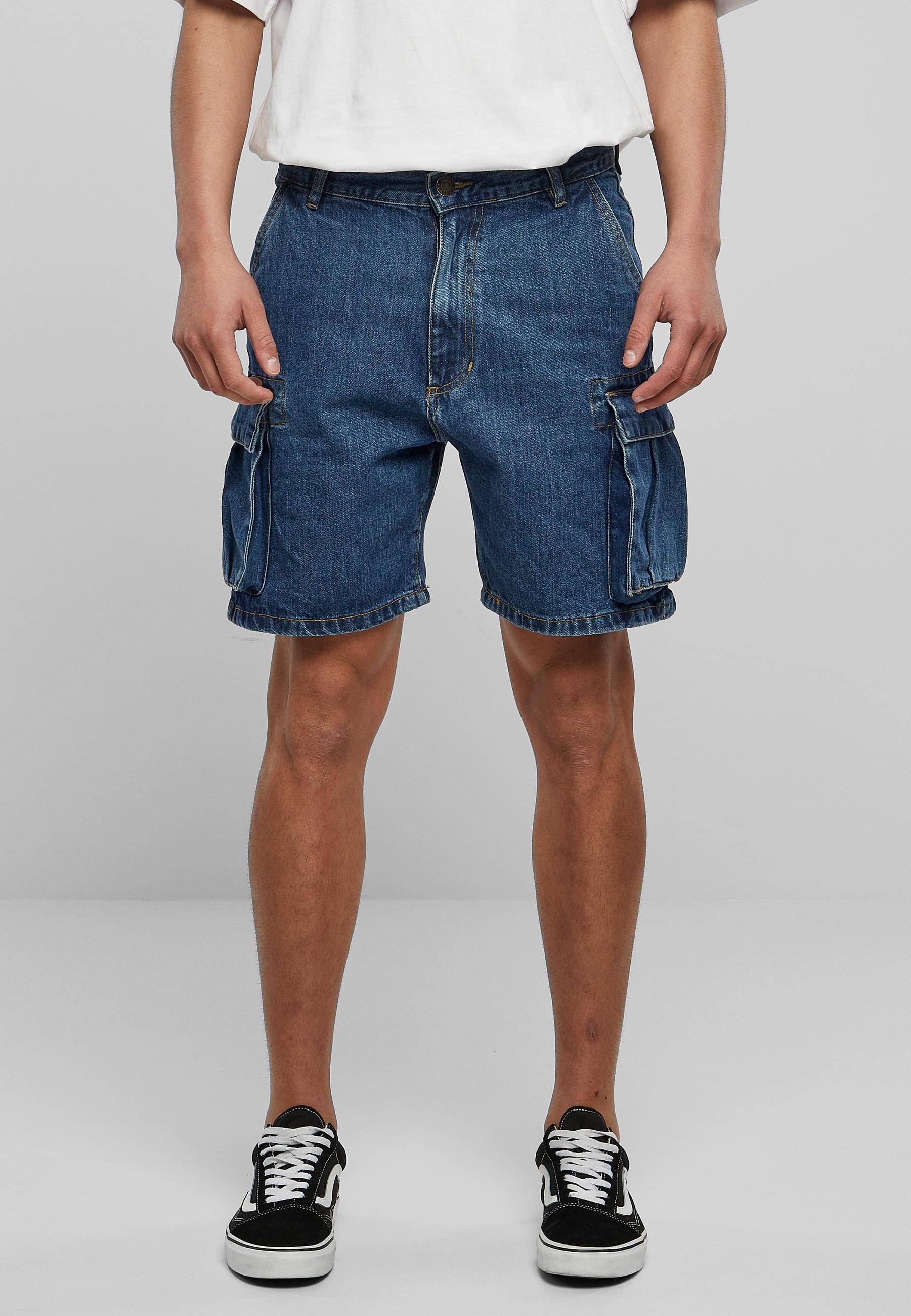 URBAN CLASSICS Cargoshorts »Urban Classics Herren Organic Denim Cargo Shorts«, (1 tlg.)