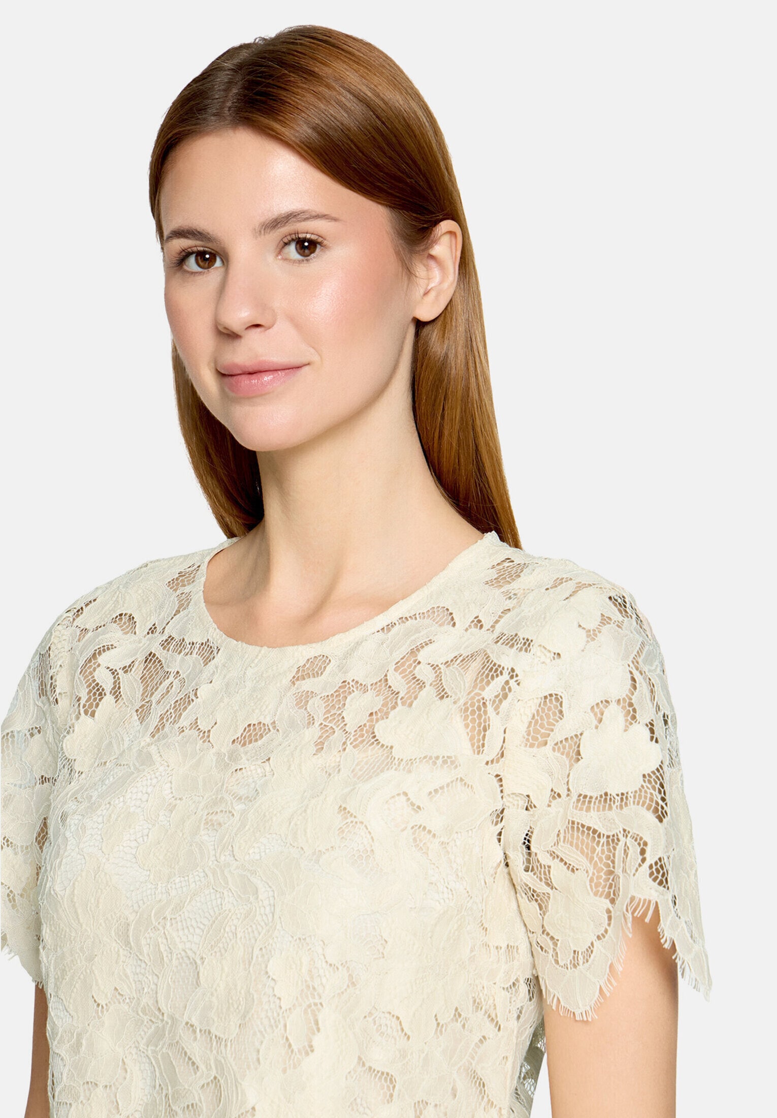 Vera Mont Spitzenbluse »Damen kurzarm«