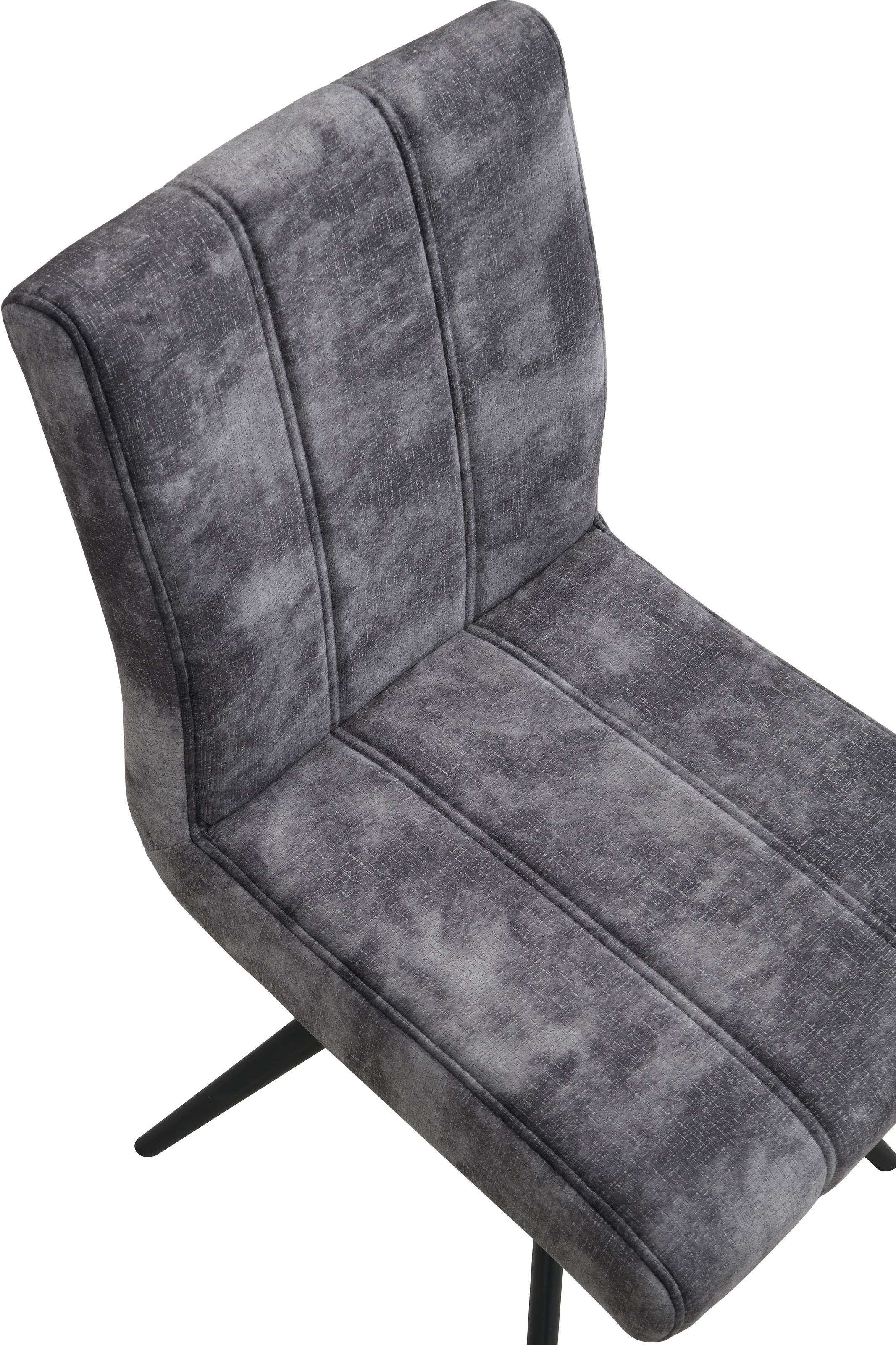 HELA Drehstuhl »PORTO« (Set) 1 Stk.4-Fuß, 360° drehbar, Federkorb, Vintage Velvet Optik, mit Griff