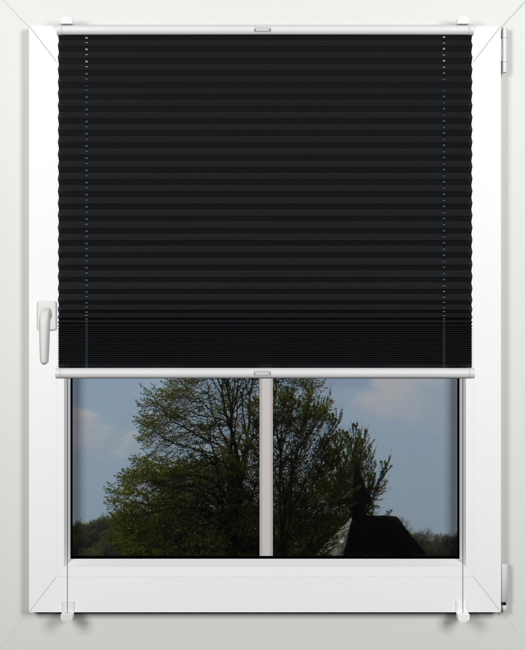 indeko Plissee "simple" Lichtschutz ohne Bohren verspannt mit Klemmträgern, günstig online kaufen