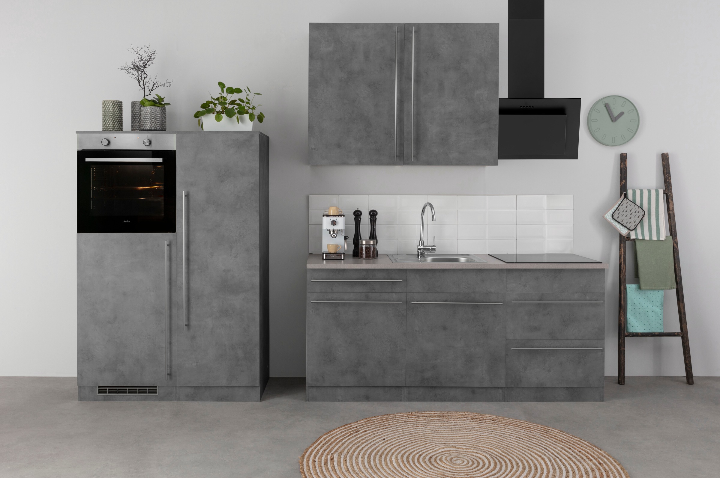 wiho Küchen Küche »Chicago«, Back-/Kühlmodul, wahlweise mit E-Geräten, Breite 110 cm