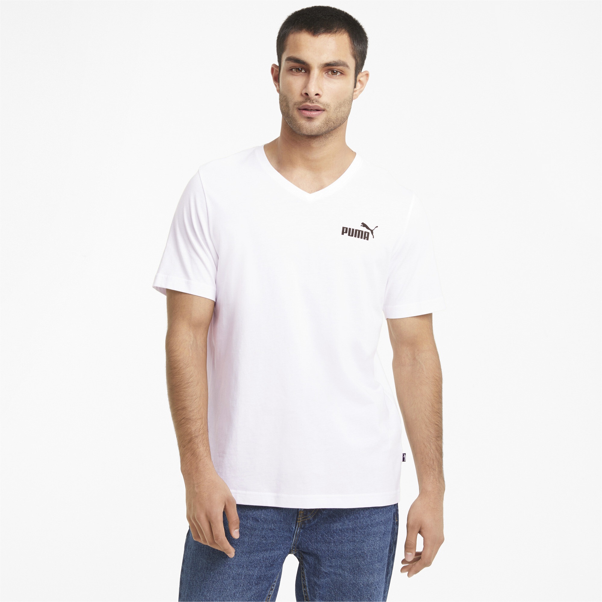 T-Shirt ▷ | T-Shirt mit PUMA BAUR »Essentials V-Ausschnitt« bestellen Herren