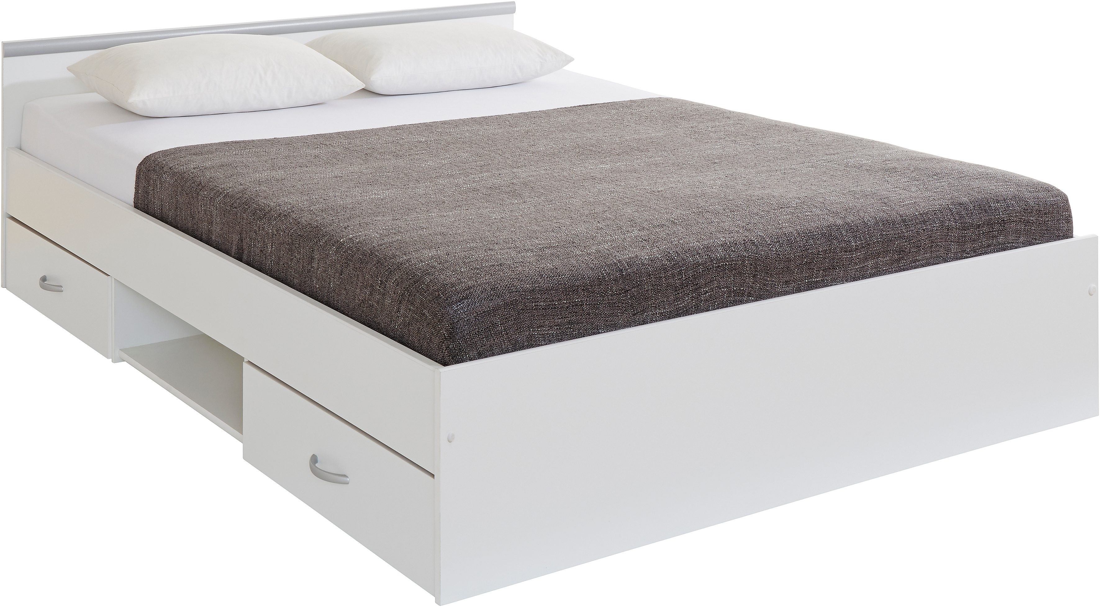 Parisot Funktionsbett "Stauraumbett," in 2 Breiten, pflegeleichte Kunststoffoberfläche, mit extra Stauraum