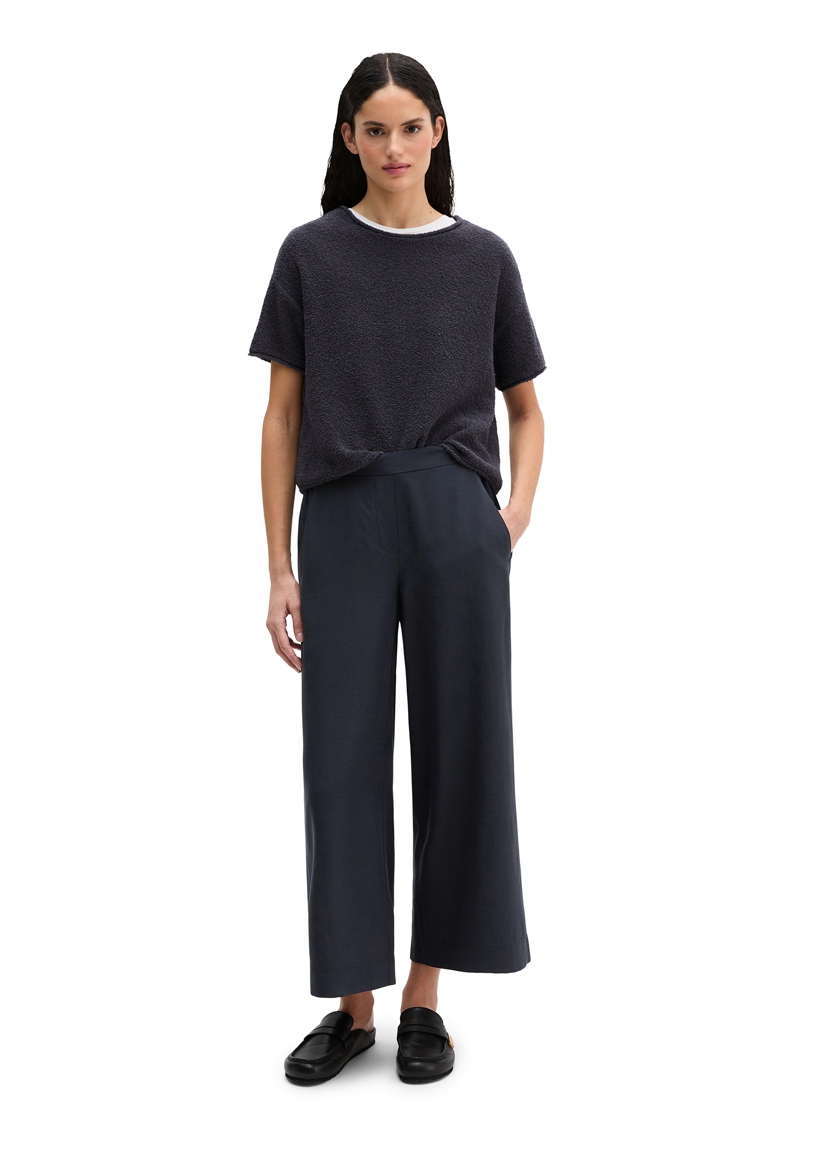 Marc O'Polo Dehnbund-Hose »MARGO Wide«  Model Margo wide aus Lyocell-Leinen-Mix, elastischer Bund