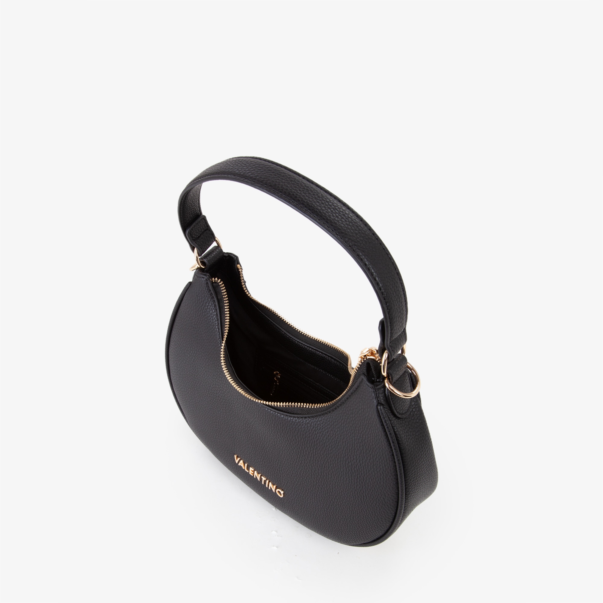 VALENTINO BAGS Hobo »SHELBY« Damen Handtasche, Umhängetasche mit goldfarbenem Logoemblem