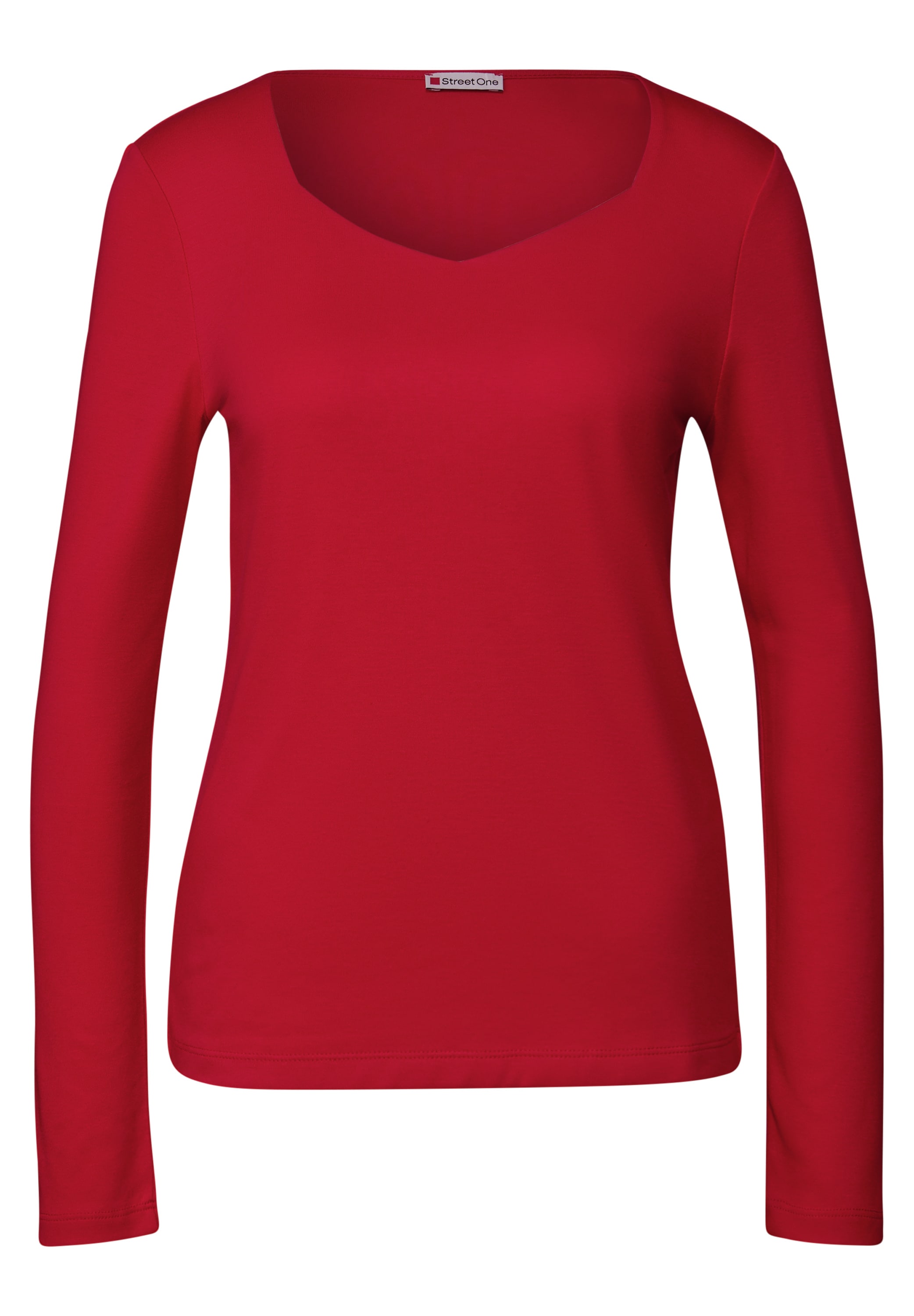 STREET ONE Langarmshirt, im soften Baumwoll-Mix