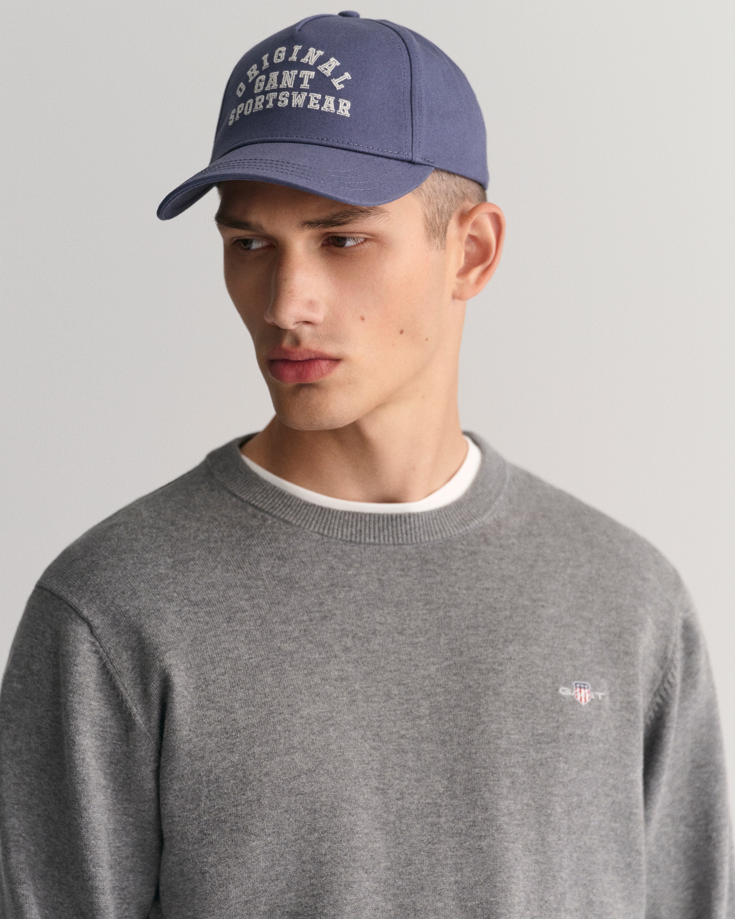 Gant pour homme. 8030561 Pull à col roulé en coton classique Gris (L), Casuel 5