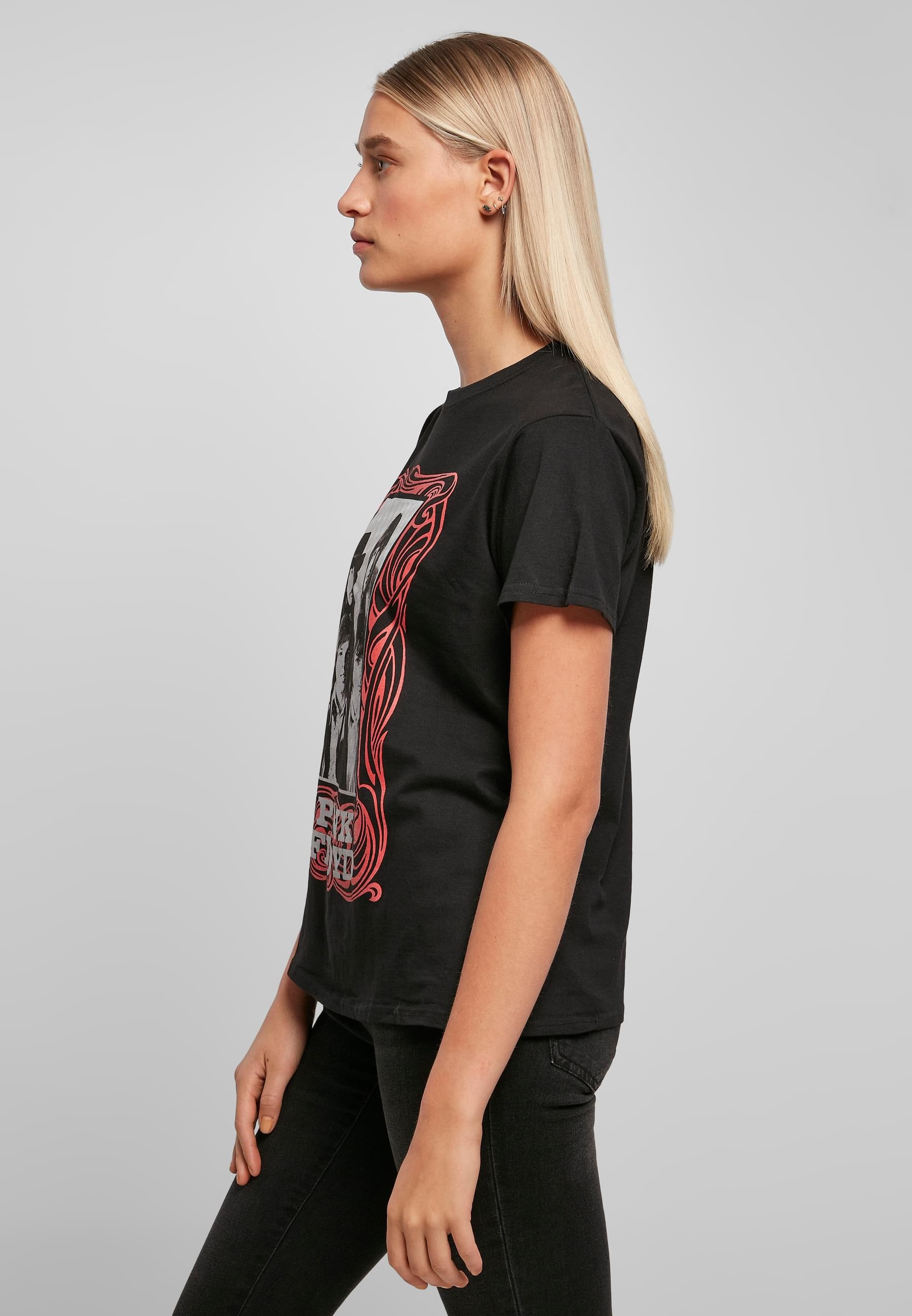 Merchcode Kurzarmshirt »Merchcode Damen Ladies Pink Floyd Logo Tee«, (1 tlg.)