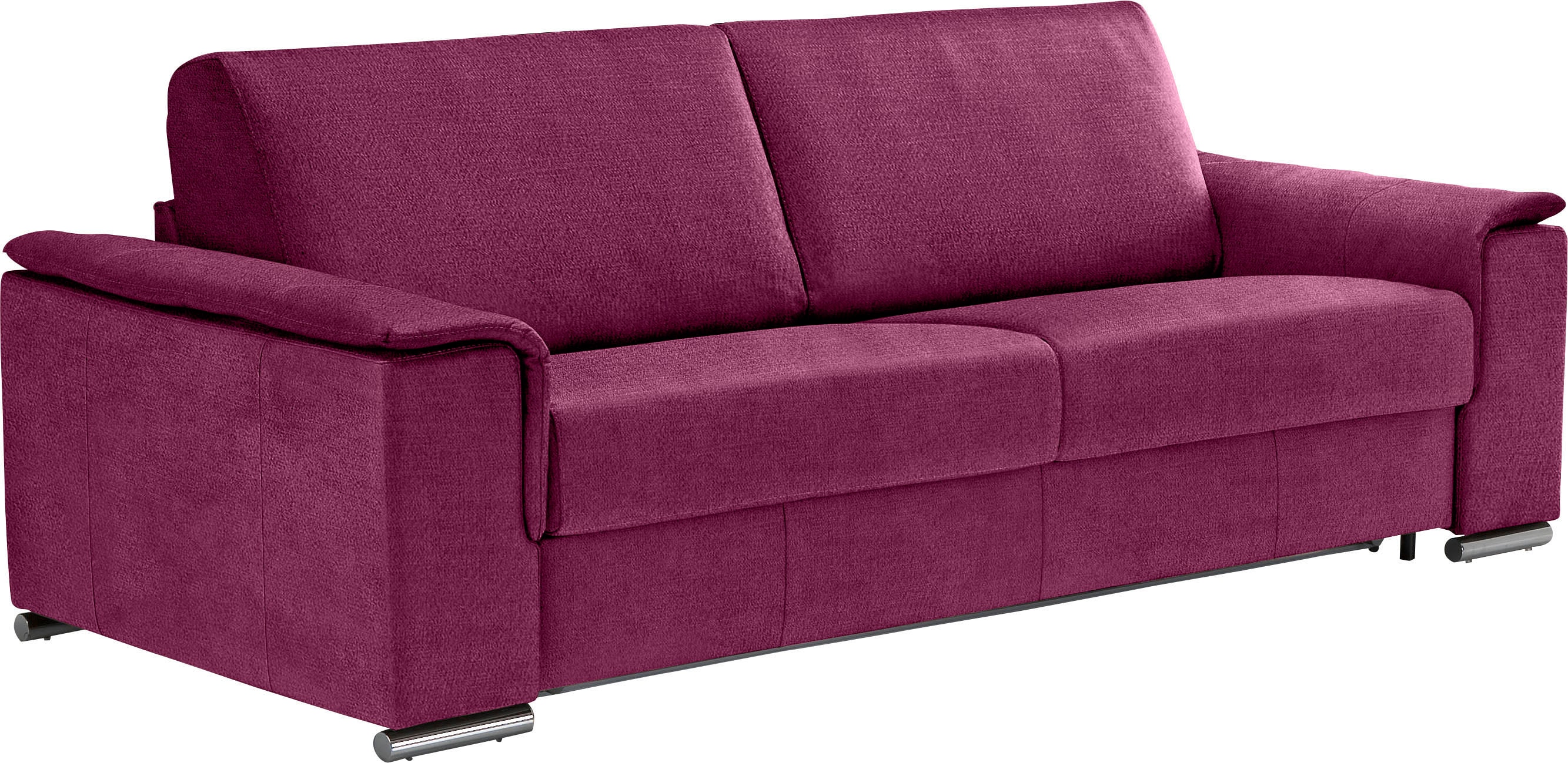 Egoitaliano 2,5-Sitzer "Cecilia, modern & elegant, erstklassiger Sitzkomfort, Breite 234cm" mit verchromten Metallfüßen