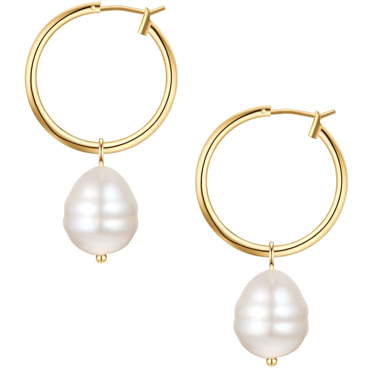 Yokoamii Paar Creolen »Set: Y511« mit Muschelkernperle