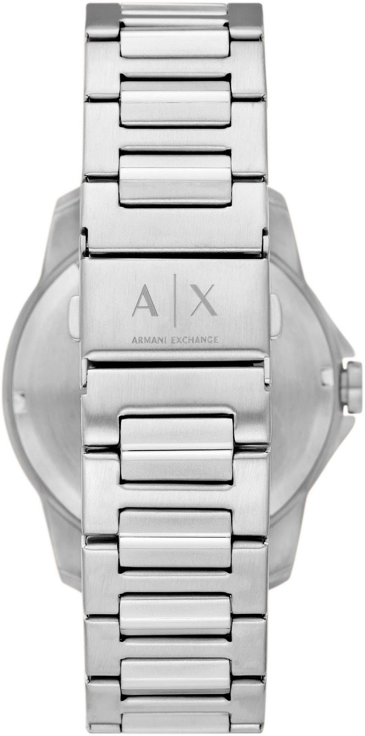 ARMANI EXCHANGE Quarzuhr, Armbanduhr, Herrenuhr, Edelstahlarmband, analog, Tag, Wochentag