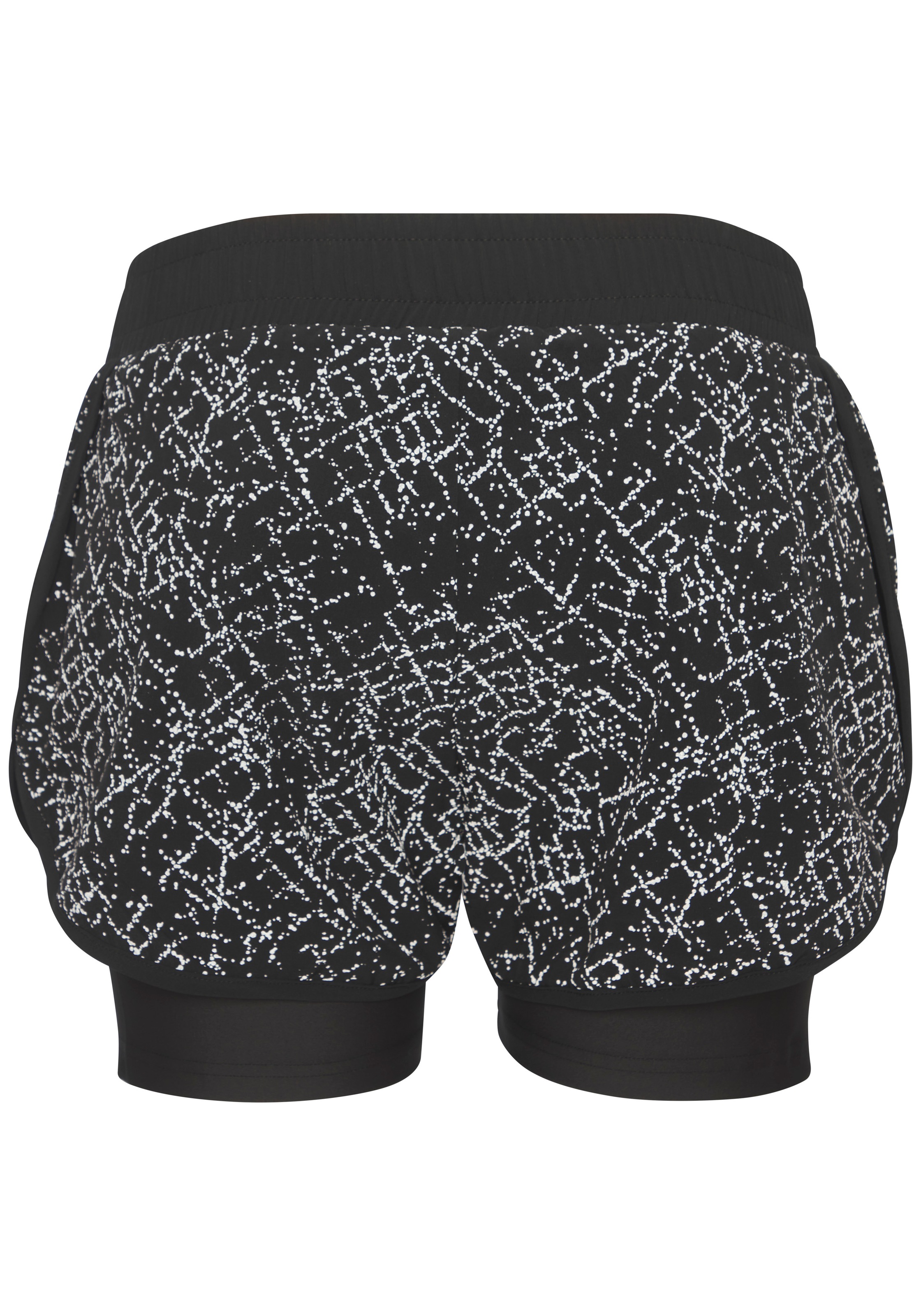 LASCANA ACTIVE 2-in-1-Shorts  im Layer-Design mit reflektierendem Material