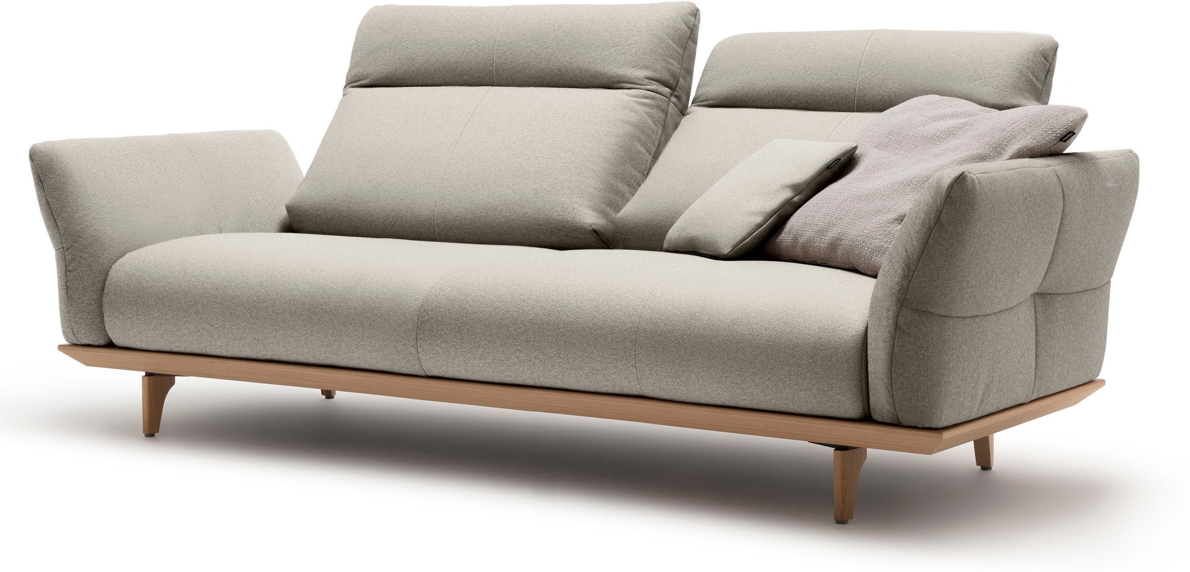 Thumbnail - Creation BY ROLF BENZ 3-Sitzer "CR.460" Sockel in Eiche, Füße Eiche natur, Breite 208 cm