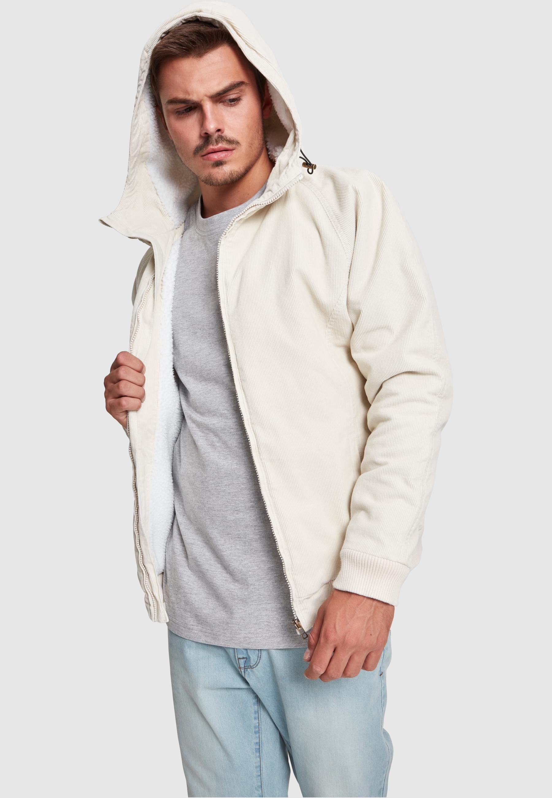URBAN CLASSICS Winterjacke »Urban Classics Herren Hooded Corduroy Jacket«, (1 St.), mit Kapuze