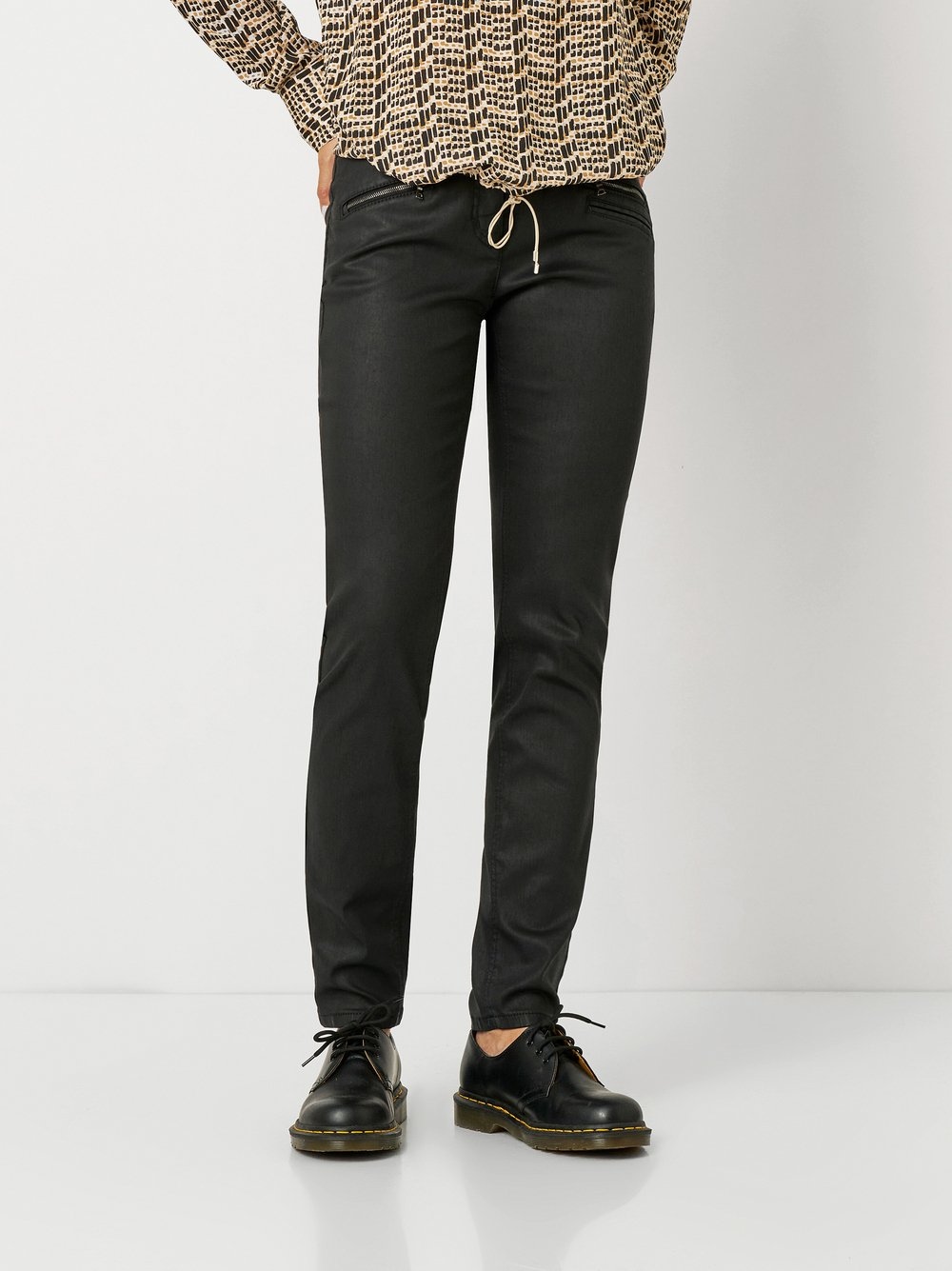 Stretch-Hose »Perfect Shape Skinny Zip«, mit Reißverschlusstaschen