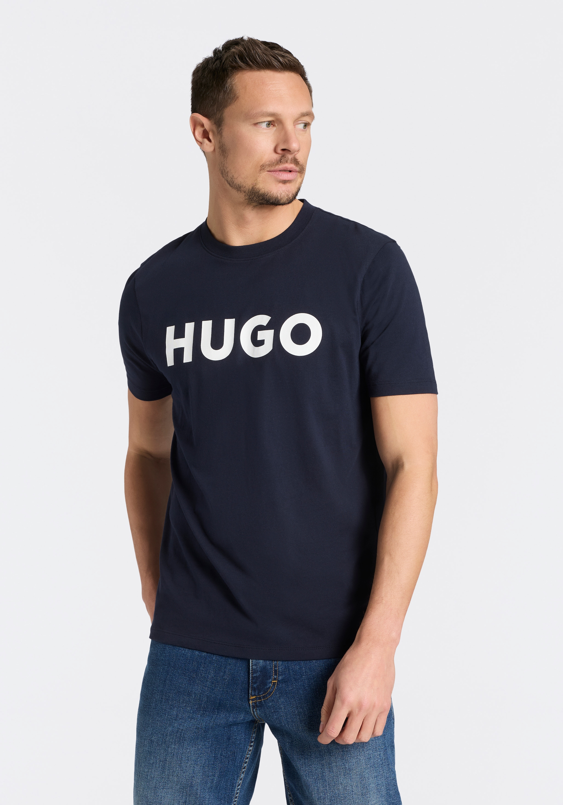 HUGO T-Shirt "Dulivio" Rundhalsausschnitt, Regular Fit, Must have Basic günstig online kaufen