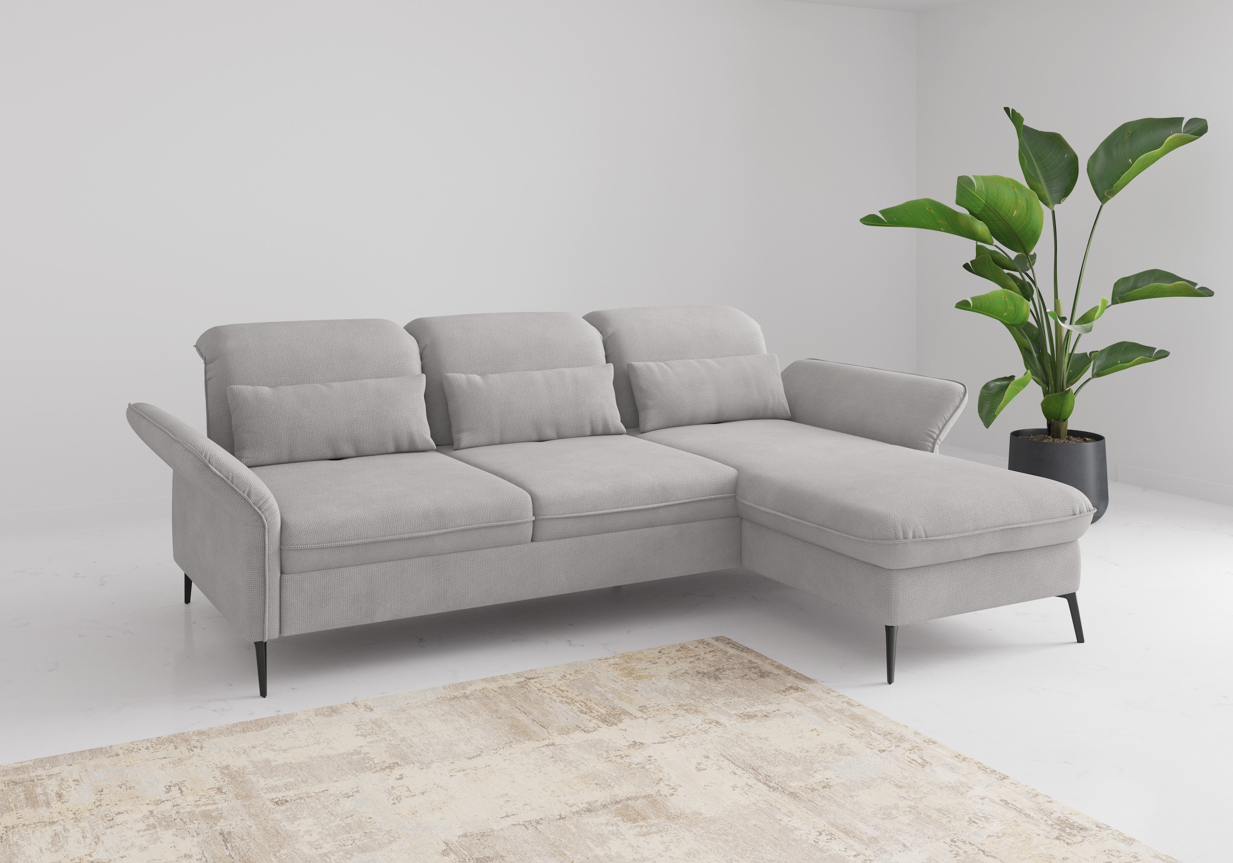 sit&more Ecksofa "Emely", mit Sitztiefenverstellung optional mit Bettfunkti günstig online kaufen