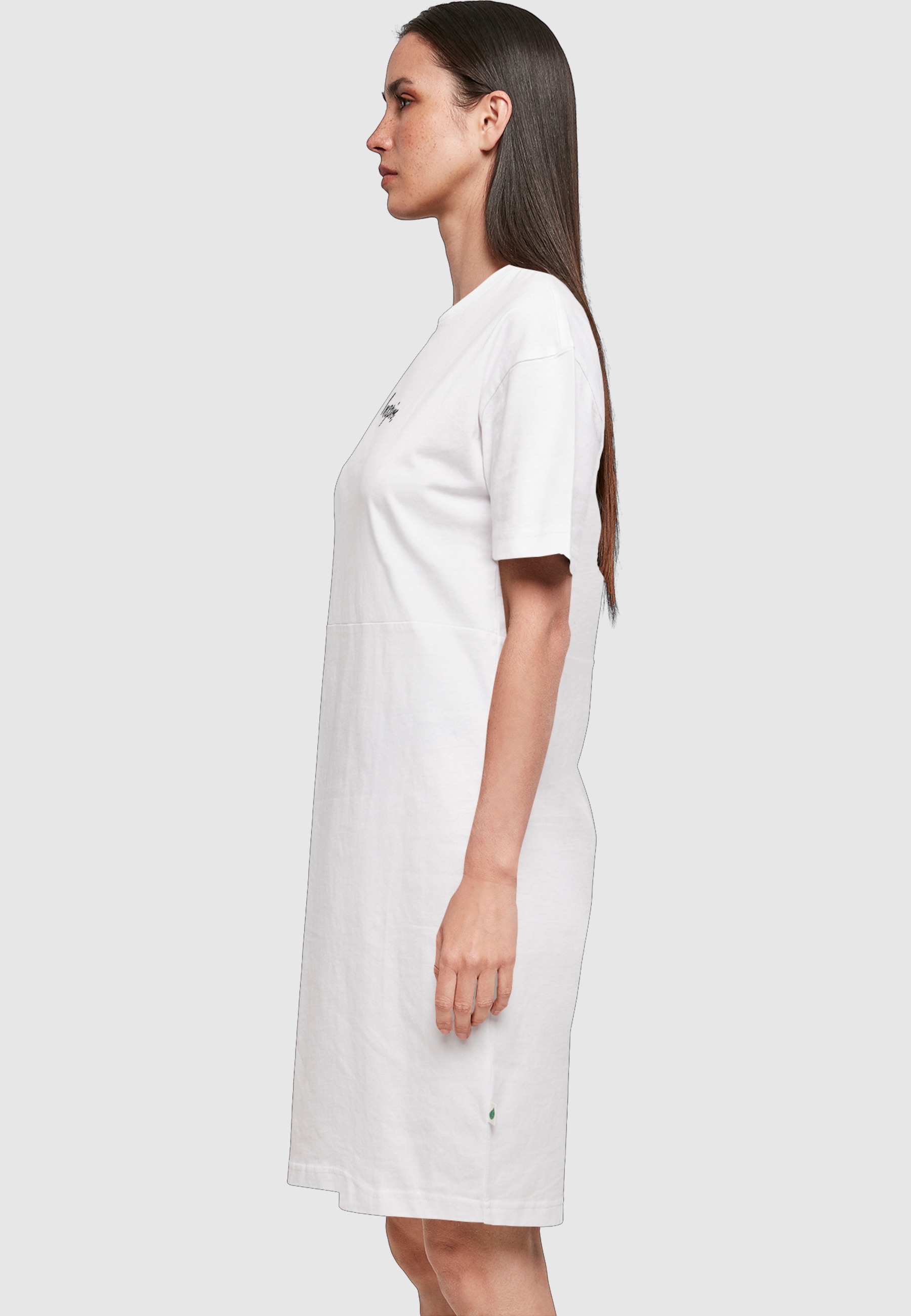 Merchcode Shirtkleid »Merchcode Damen Ladies Inspire Oversized Slit Tee Dress« 1 Stk. tlg.