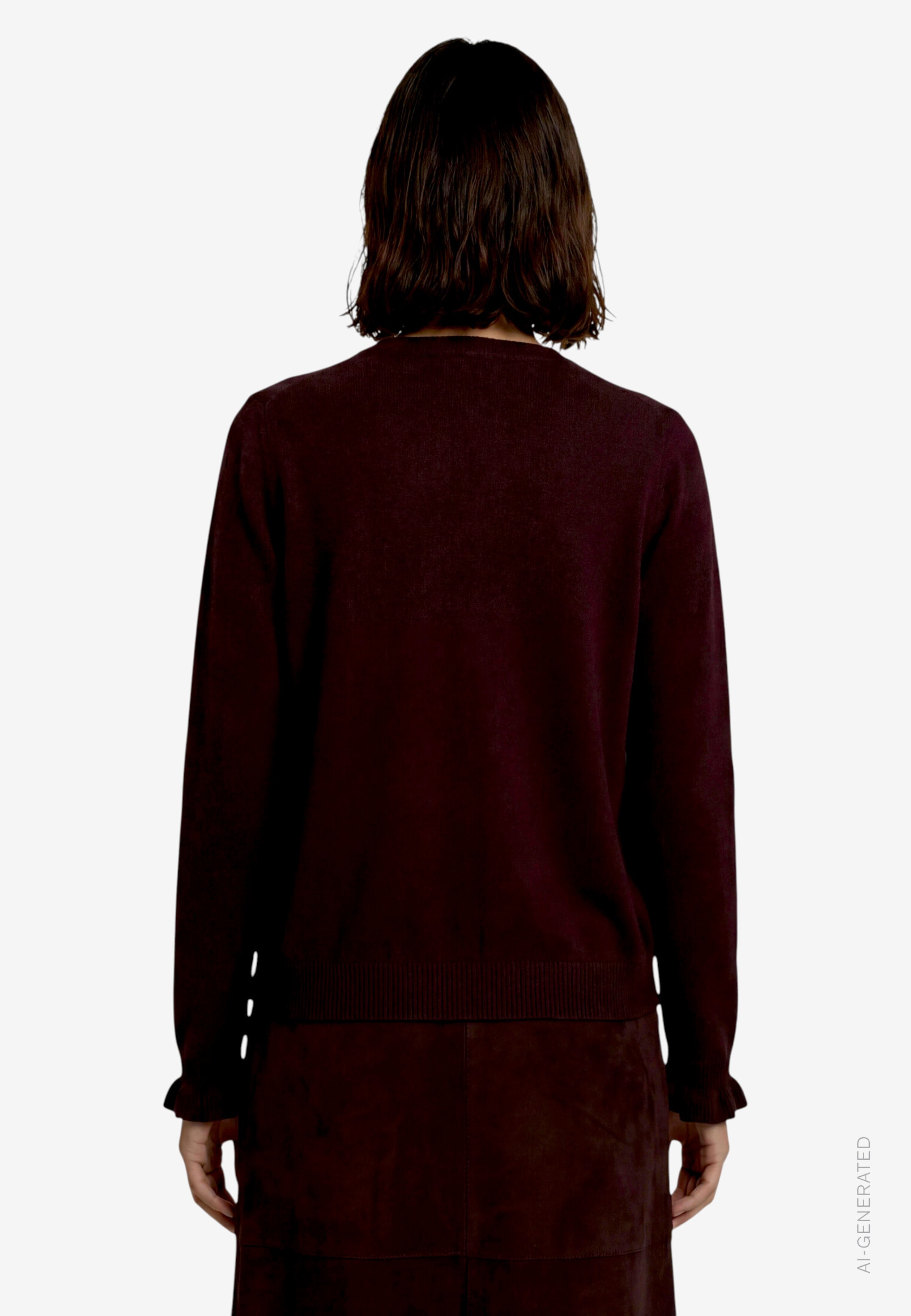 Zero Cardigan Strickjacke mit Rüschen