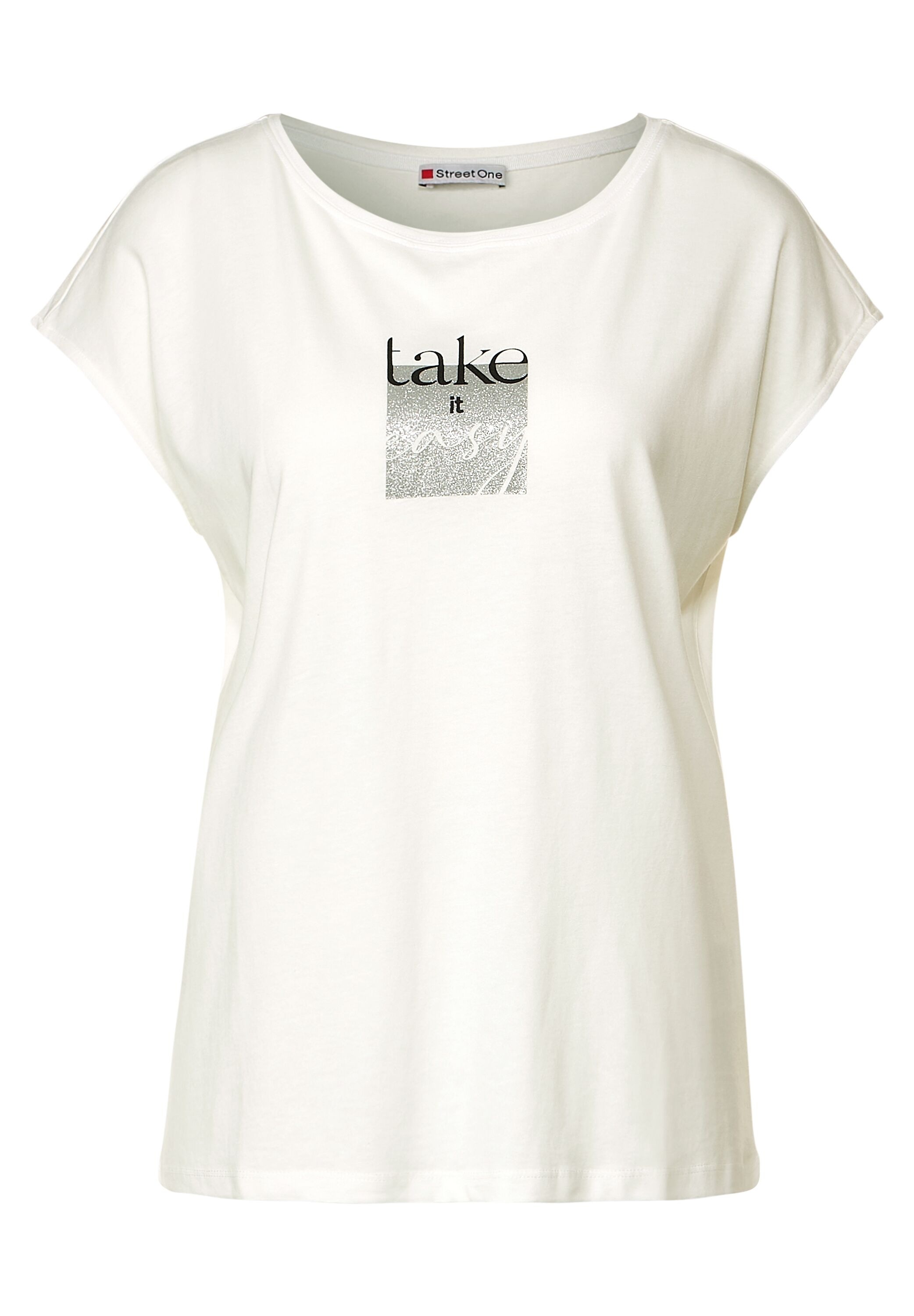 ONE bestellen BAUR STREET mit Glitzer-Wording-Print | T-Shirt,