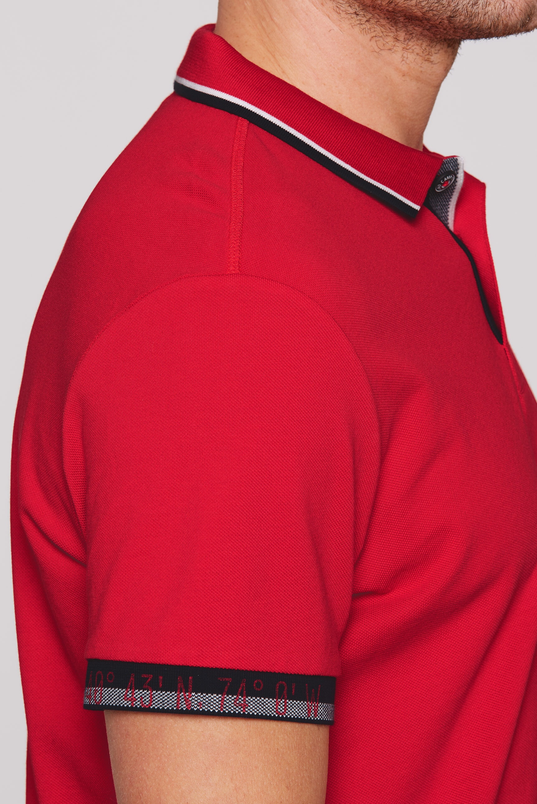 CAMP DAVID Poloshirt, mit Seitenschlitze