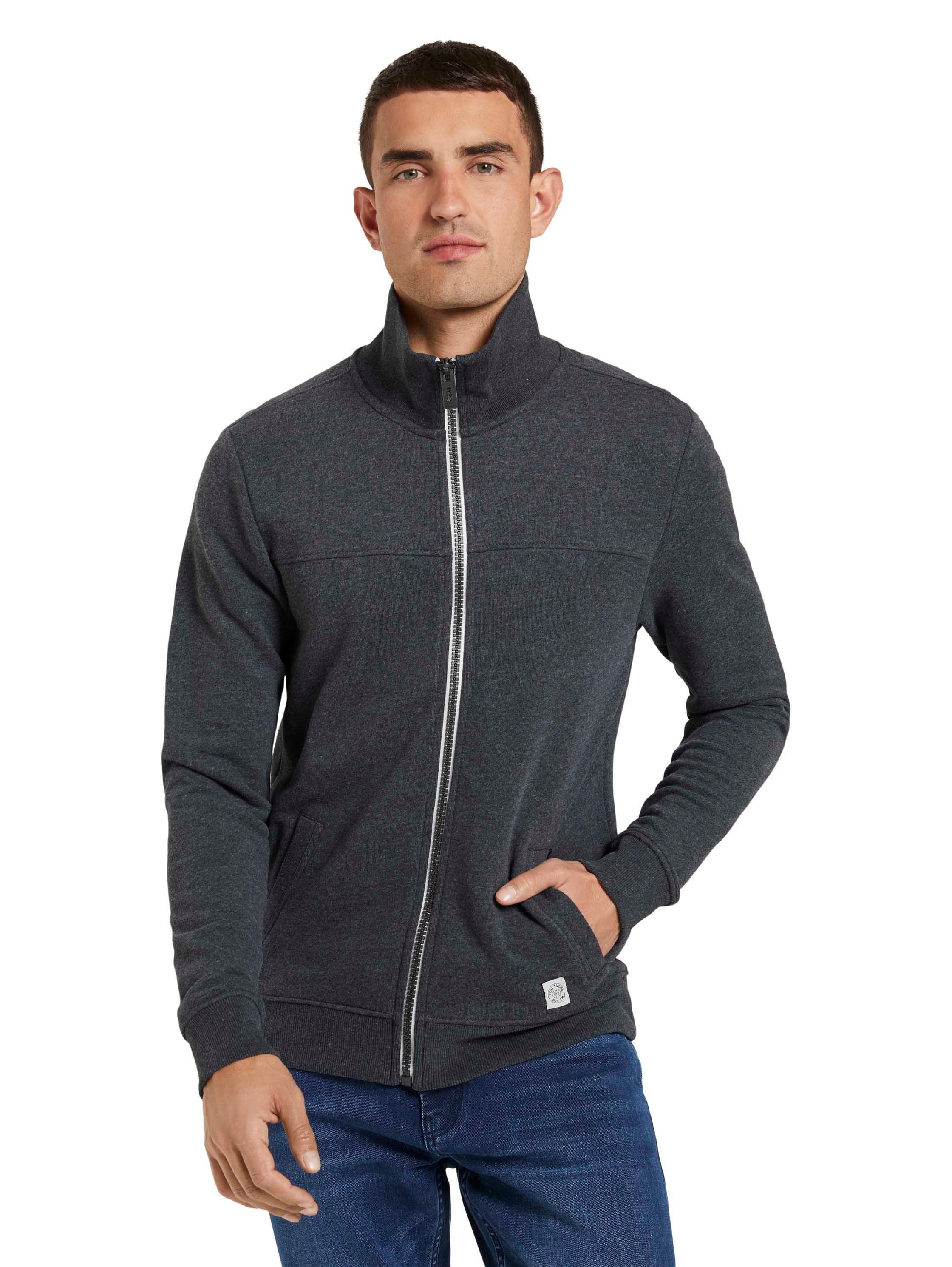 TOM TAILOR Sweatjacke, mit halswärmendem Stehkragen günstig online kaufen