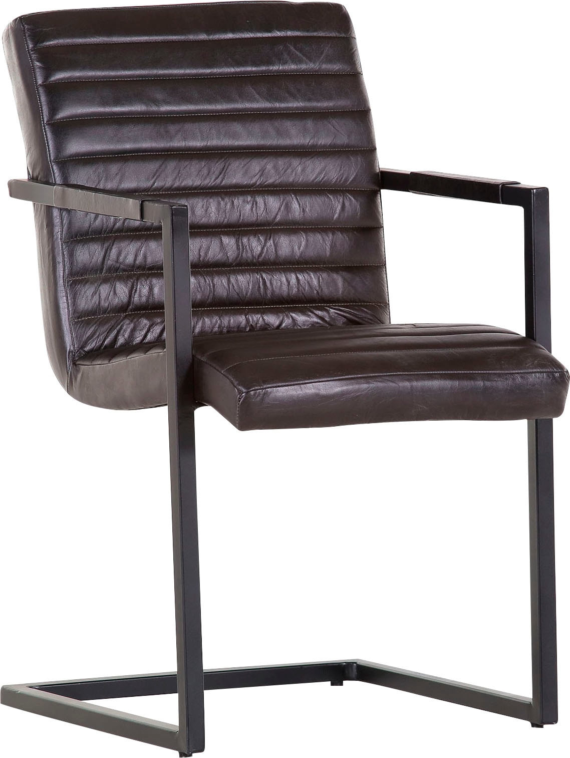 Gutmann Factory Freischwinger "Barcelona" (Set) 2 Stk.in Leder günstig online kaufen