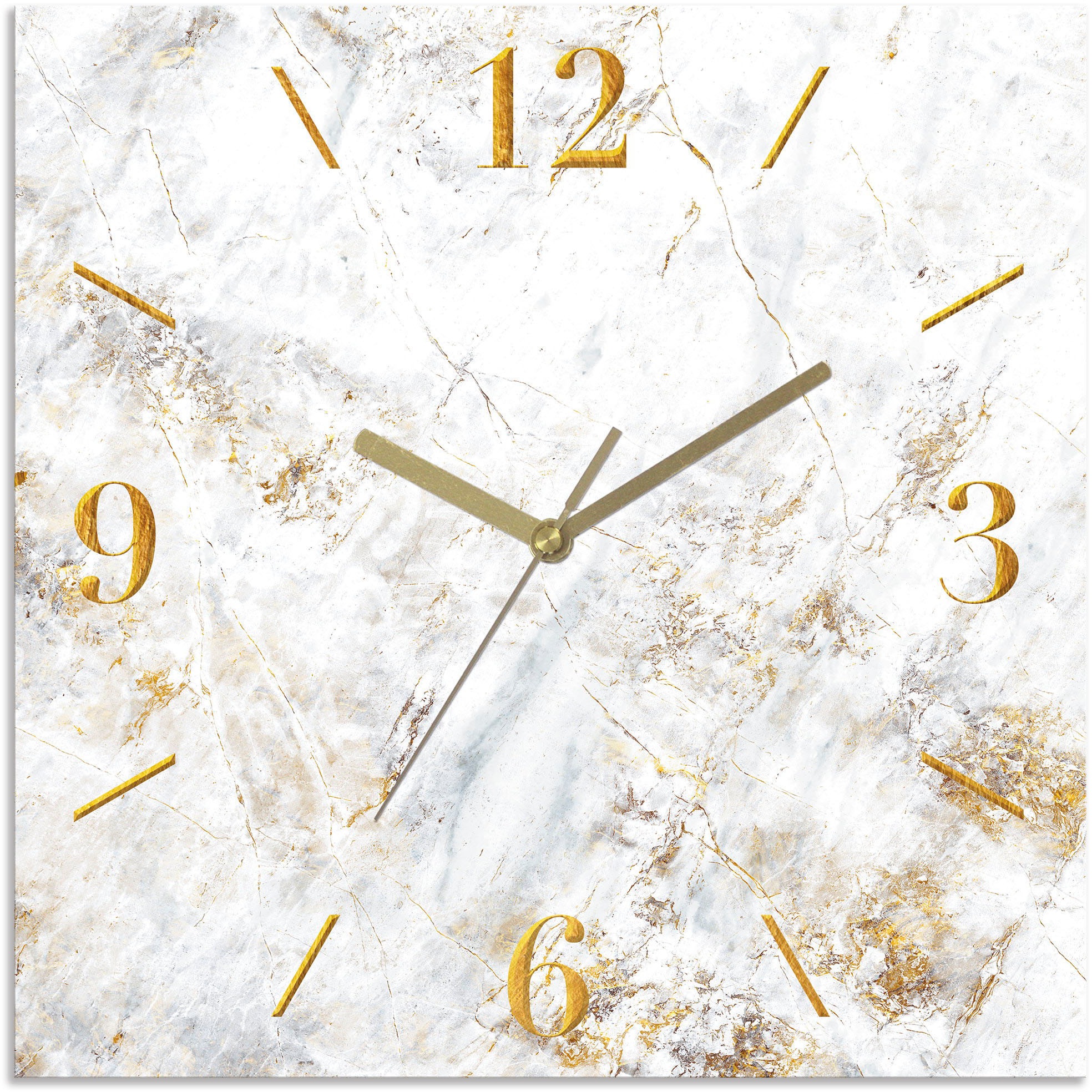 Leonique Wanduhr "Marmor" wahlweise mit Quarz- oder Funkuhrwerk, lautlos oh günstig online kaufen