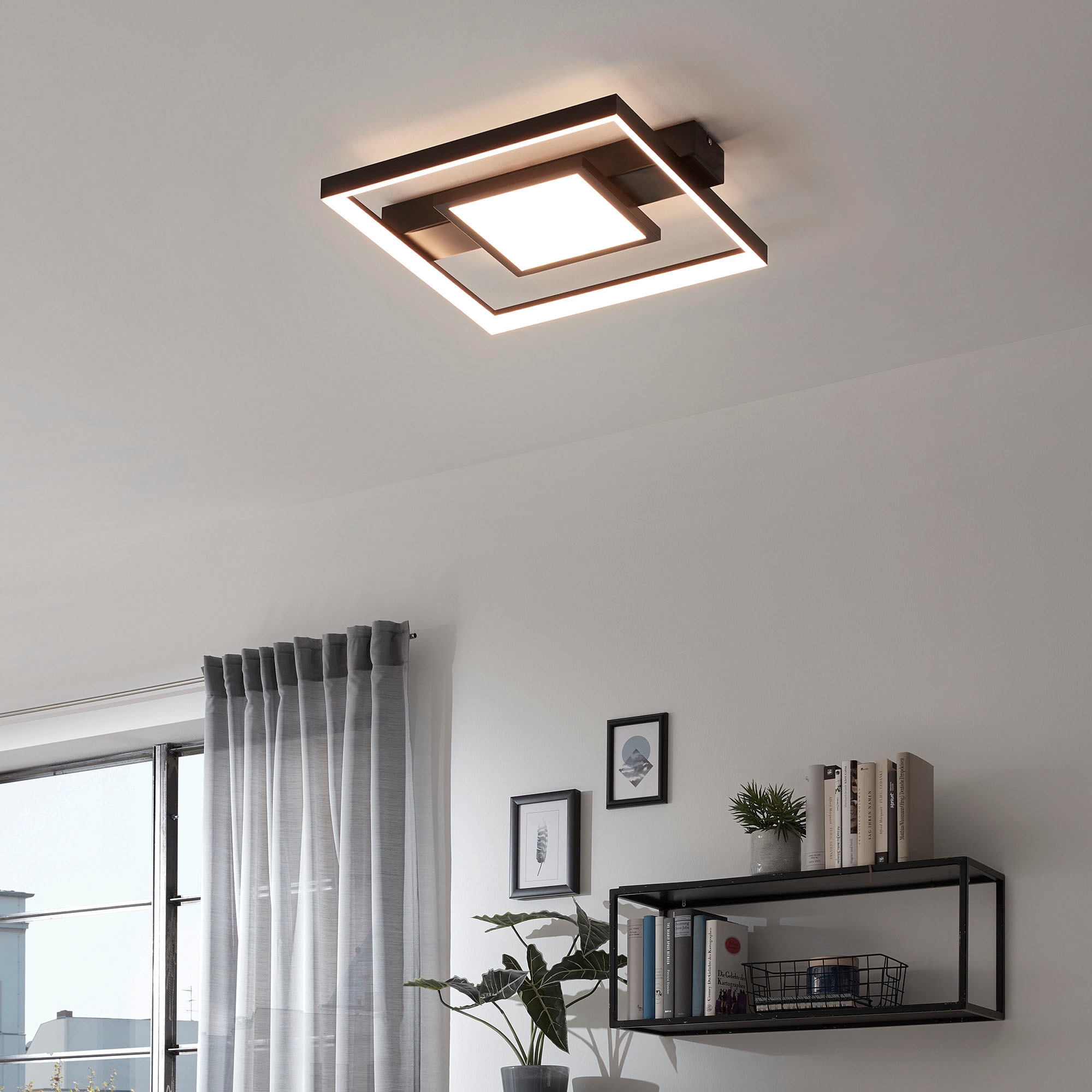 Briloner Leuchten LED Deckenleuchte mit Mittelbeleuchtung, 1 x LED fest integriert, 38W