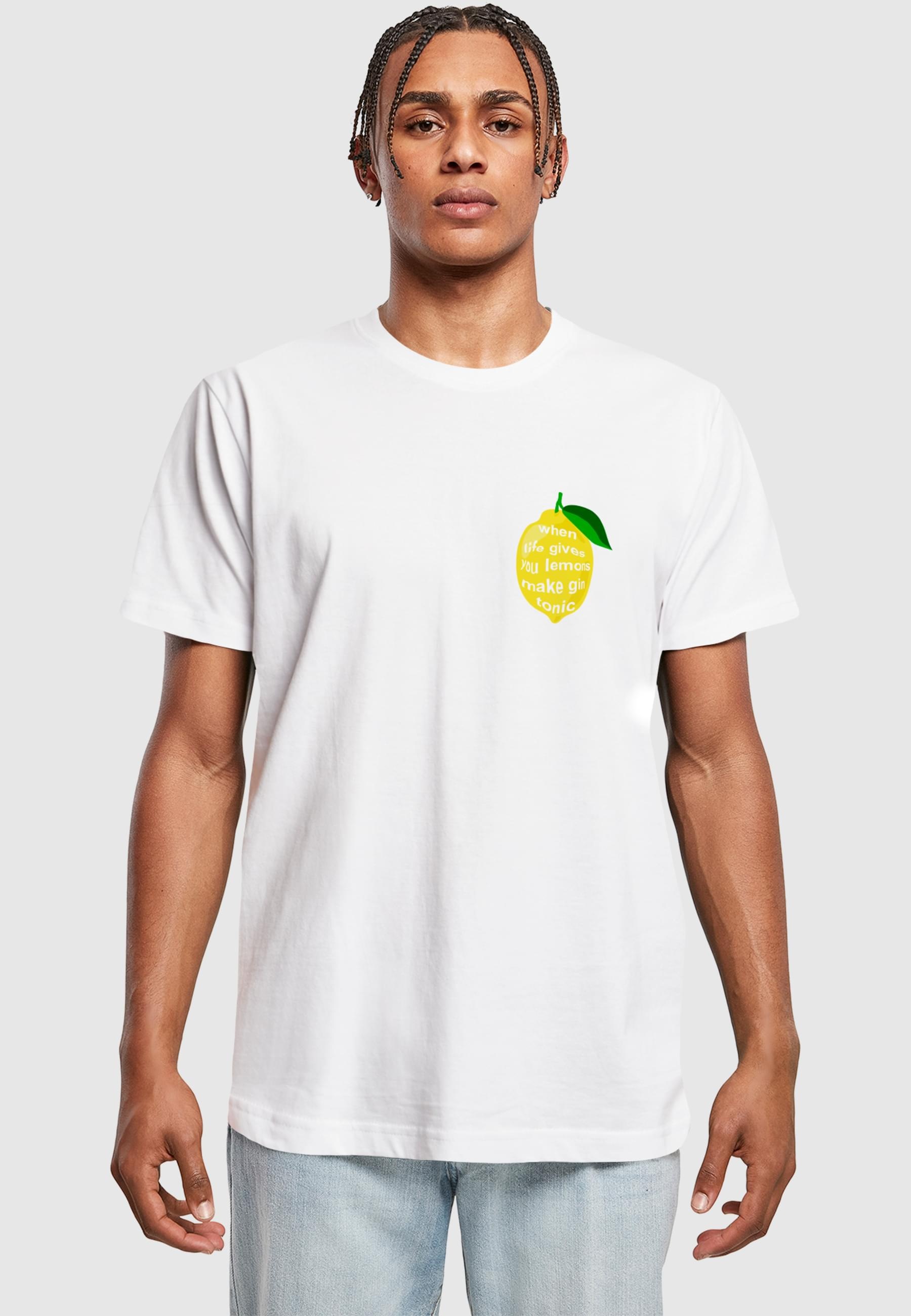 MisterTee T-Shirt »MisterTee Herren Life Gives Lemons Tee«, (1 tlg.)