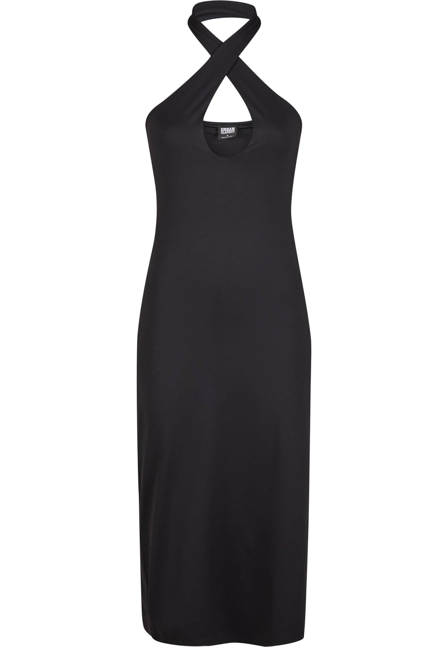 URBAN CLASSICS Shirtkleid "Urban Classics Ladies Crossed Neckholder Dress" günstig online kaufen