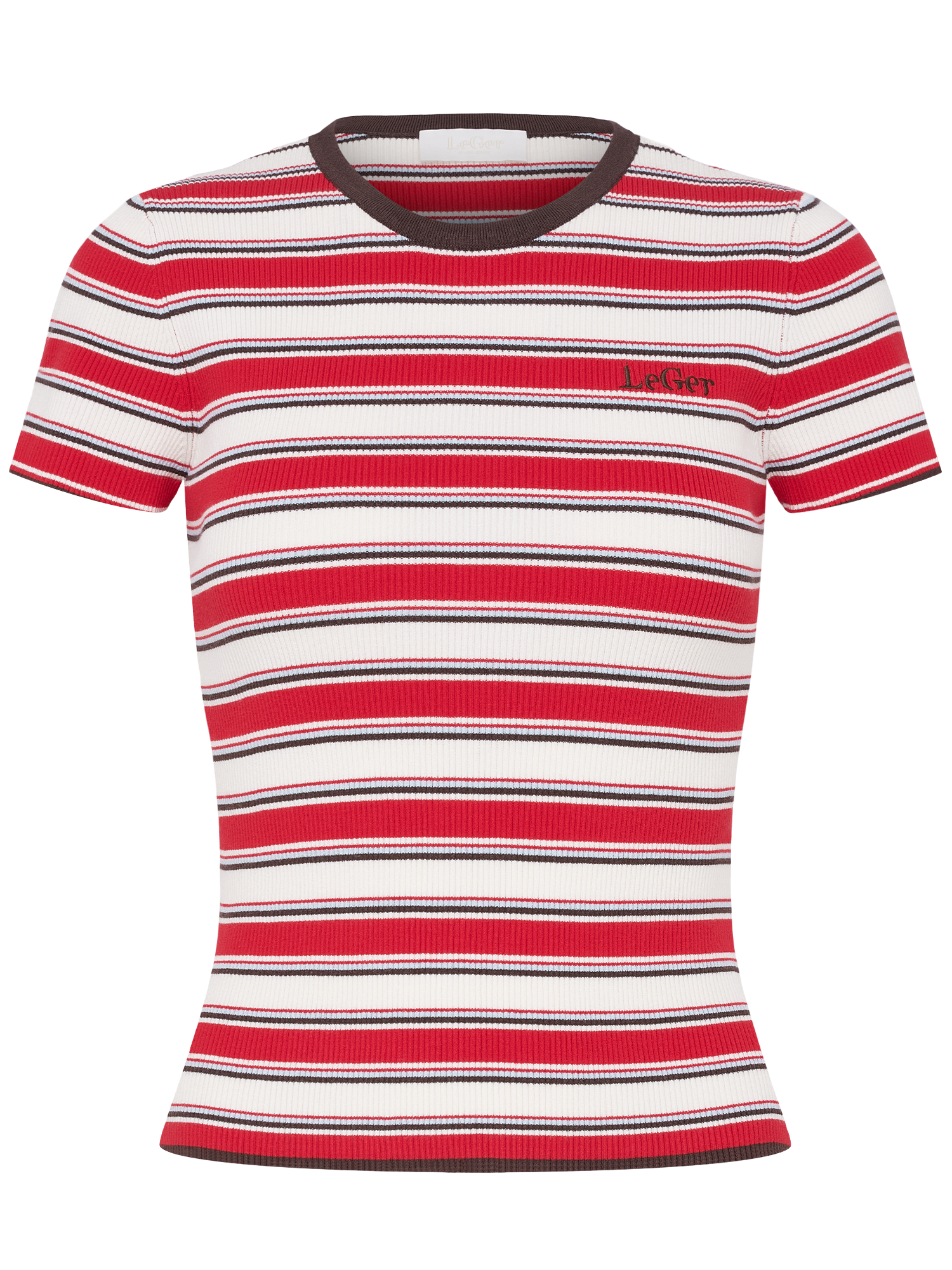 LeGer T-Shirt »Danielle, LeGer by Lena Gercke« schmale Passform, mehrfarbig geringelt