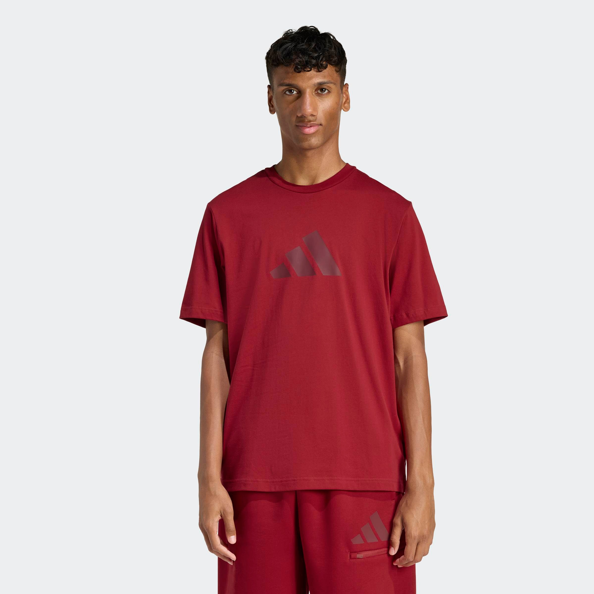 adidas Sportswear "FUTURE ICONS SMALL LOGO" sportlicher Stil, mit kleinem 3-Streifen Logo, Kurzarm