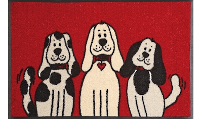wash+dry by Kleen-Tex Fußmatte »Three Dogs«, rechteckig, 9 mm Höhe, Schmutzfangmatte,... kaufen