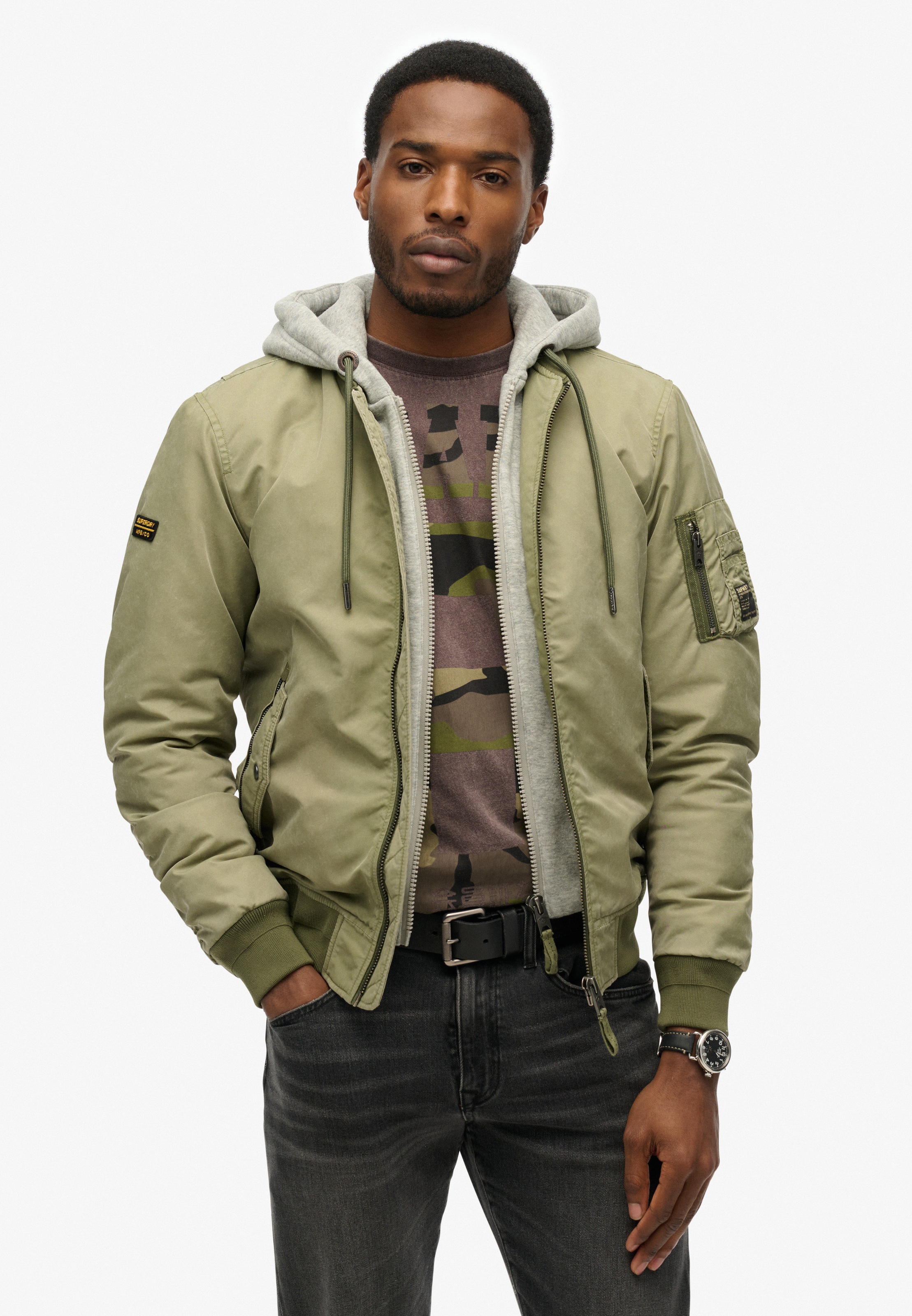 Superdry Parka "MILITARY MA1 BOMBER JACKET", ohne Kapuze günstig online kaufen