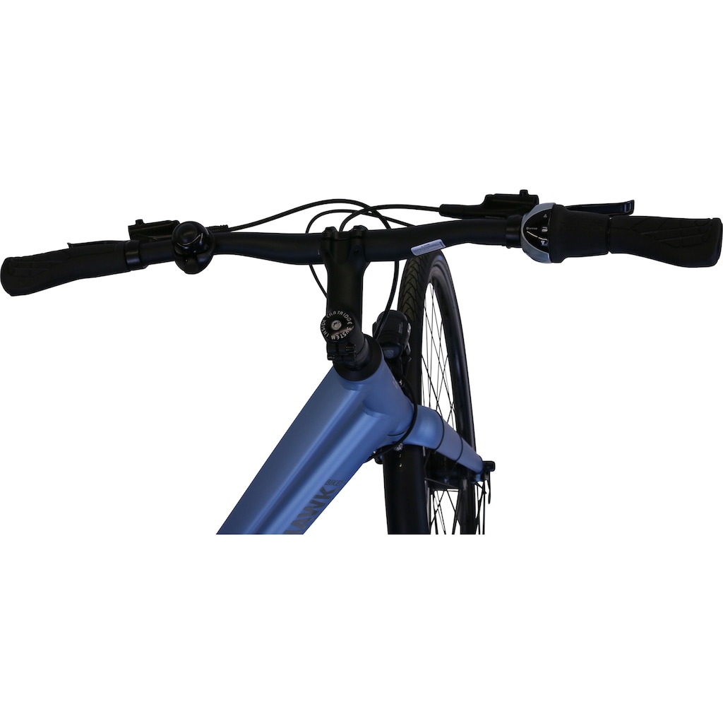 HAWK Bikes Trekkingrad »HAWK Trekking Lady Super Deluxe Skye blue«, 8 Gang, Shimano, Nexus Schaltwerk