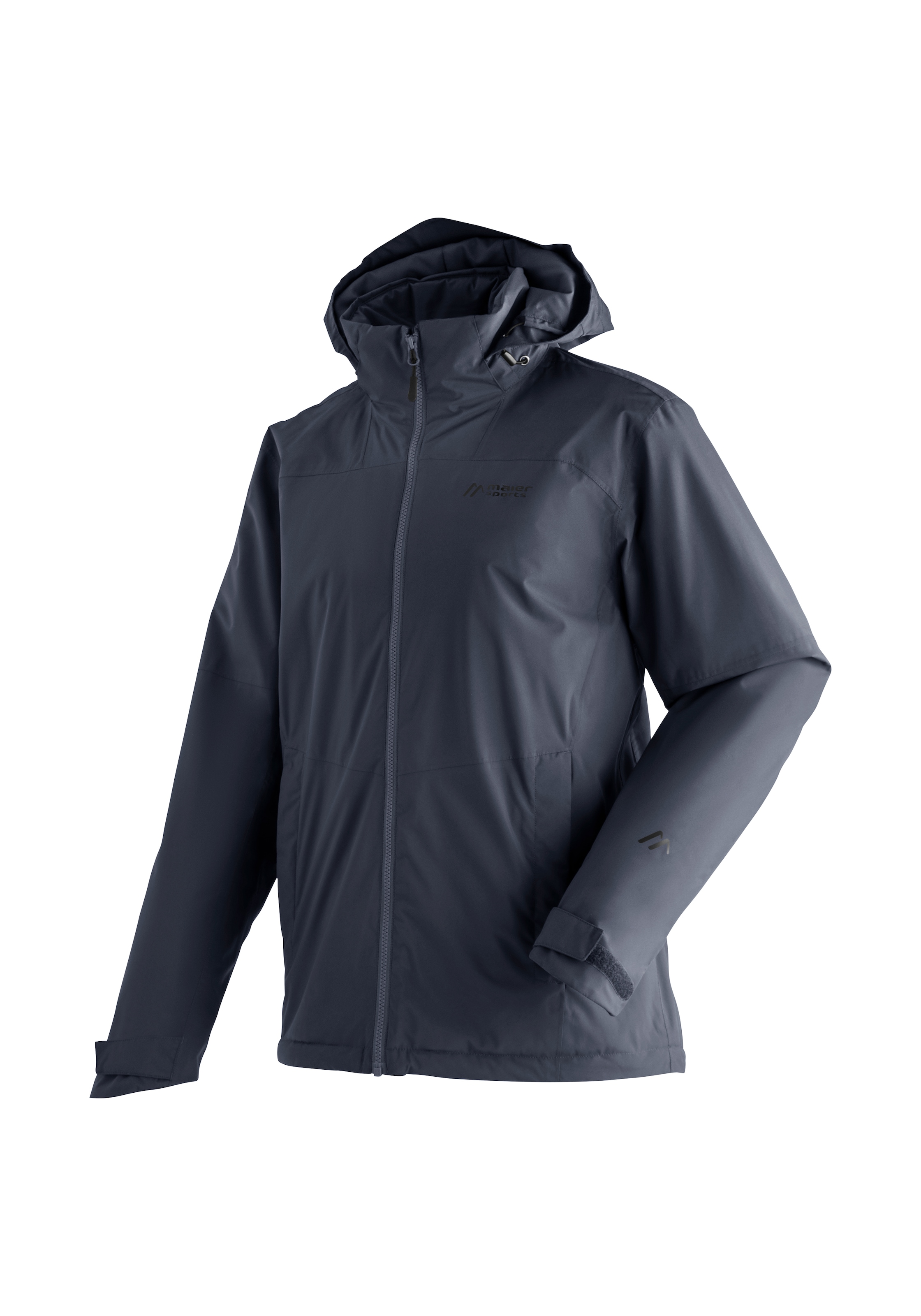 Maier Sports Outdoorjacke "Metor Therm Rec M", Herren Wanderjacke, atmungsaktiv und wasserdicht, wattierte Regenjacke mi