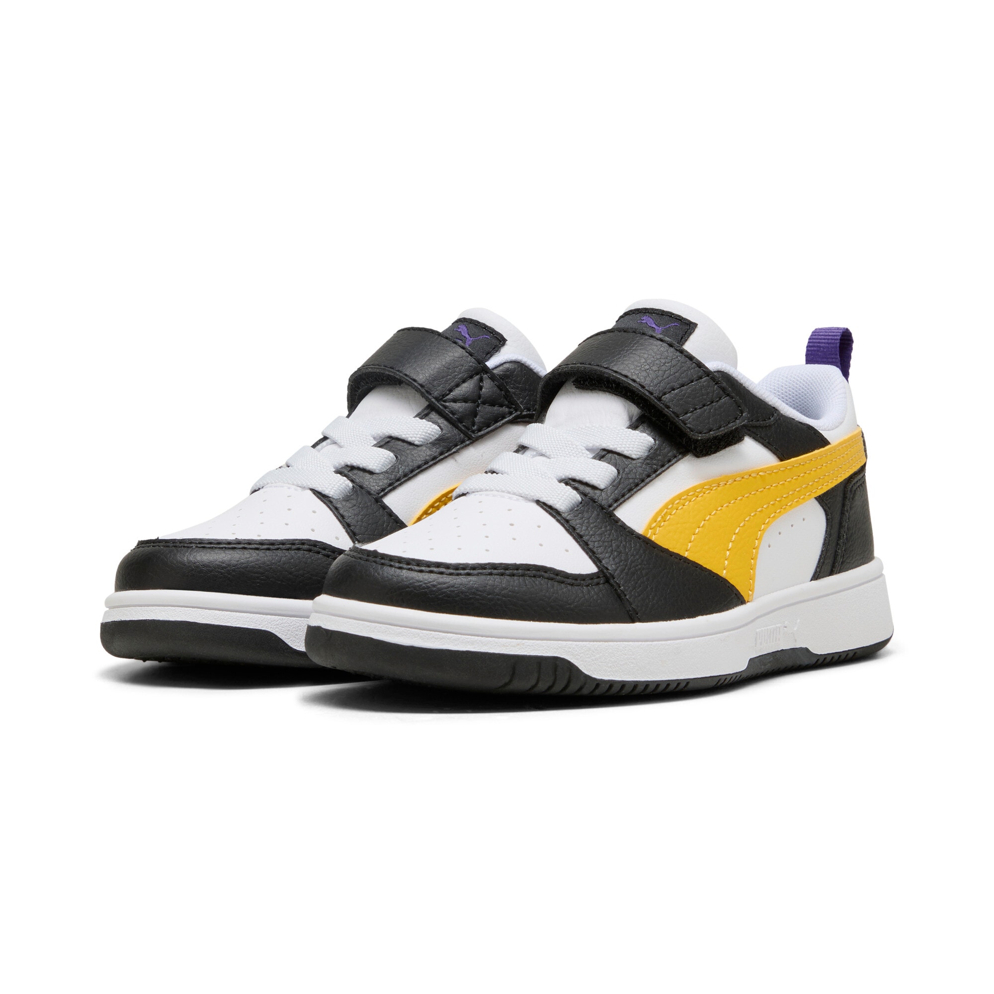 Puma Sneaker "Rebound V6 Lo Ac+ Ps" Knöchelhoher Schnitt, Mit Klettverschluss, Mit Gummilaufsohle