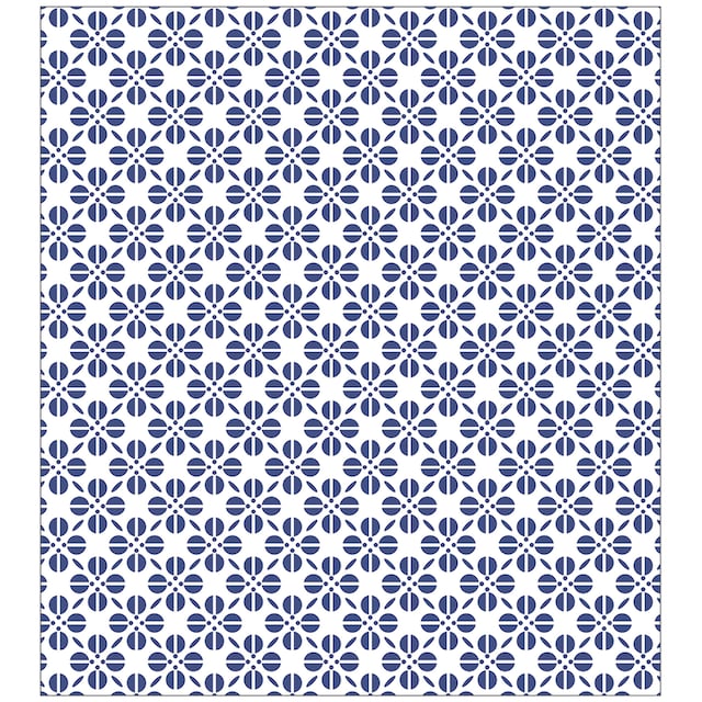 MySpotti Fensterfolie »Look Grafik Blumenmuster blau«, halbtransparent,  glattstatisch haftend, 90 x 100 cm, statisch haftend kaufen | BAUR