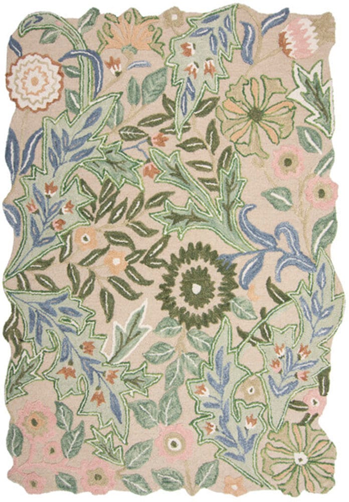 FLAIR RUGS Wollteppich »Bryony Floral«, rechteckig, 10 mm Höhe, Floraler Wollteppich