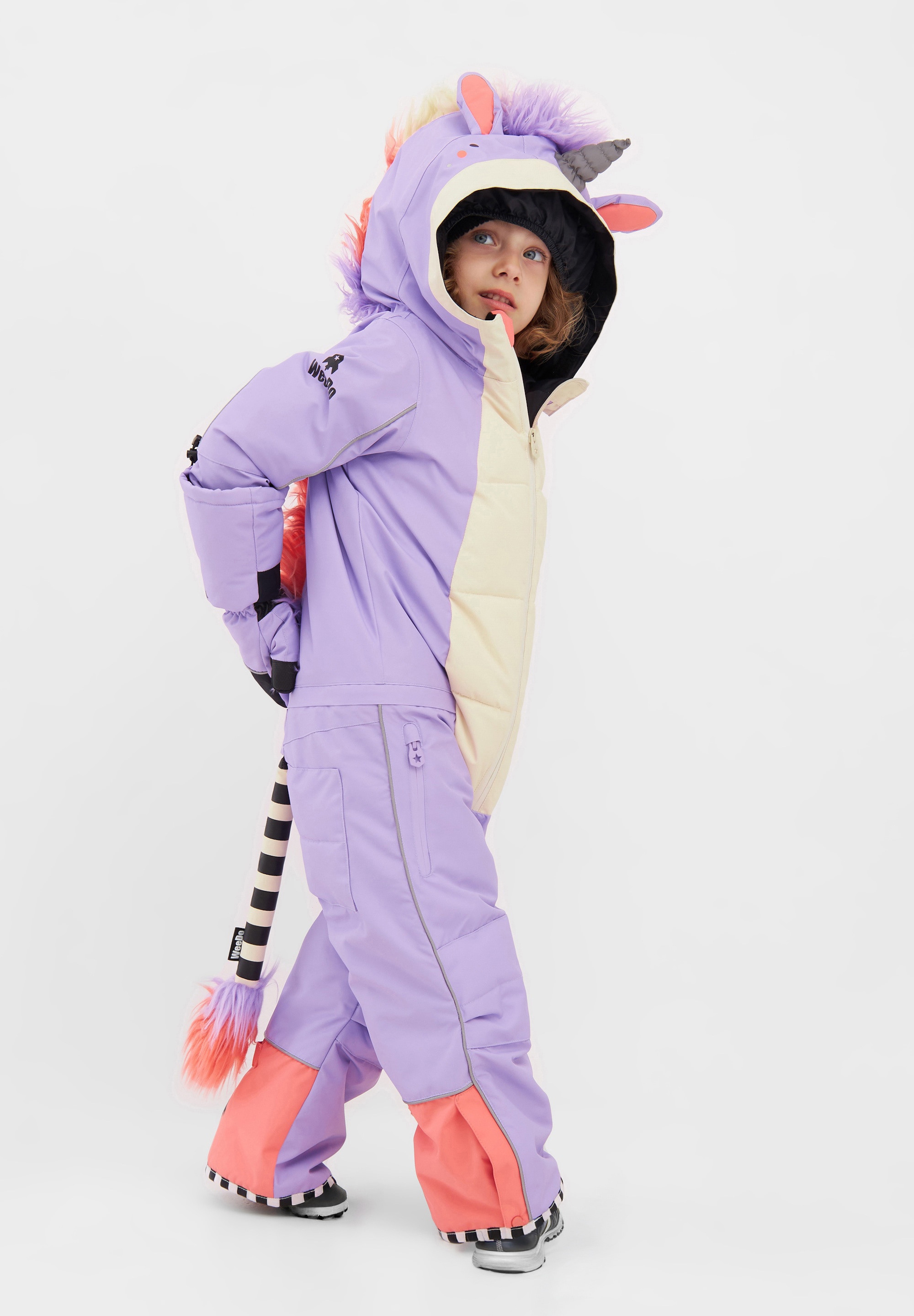 WeeDo Schneeoverall »UNIDO LILA«, Mitwachsender Schneeanzug