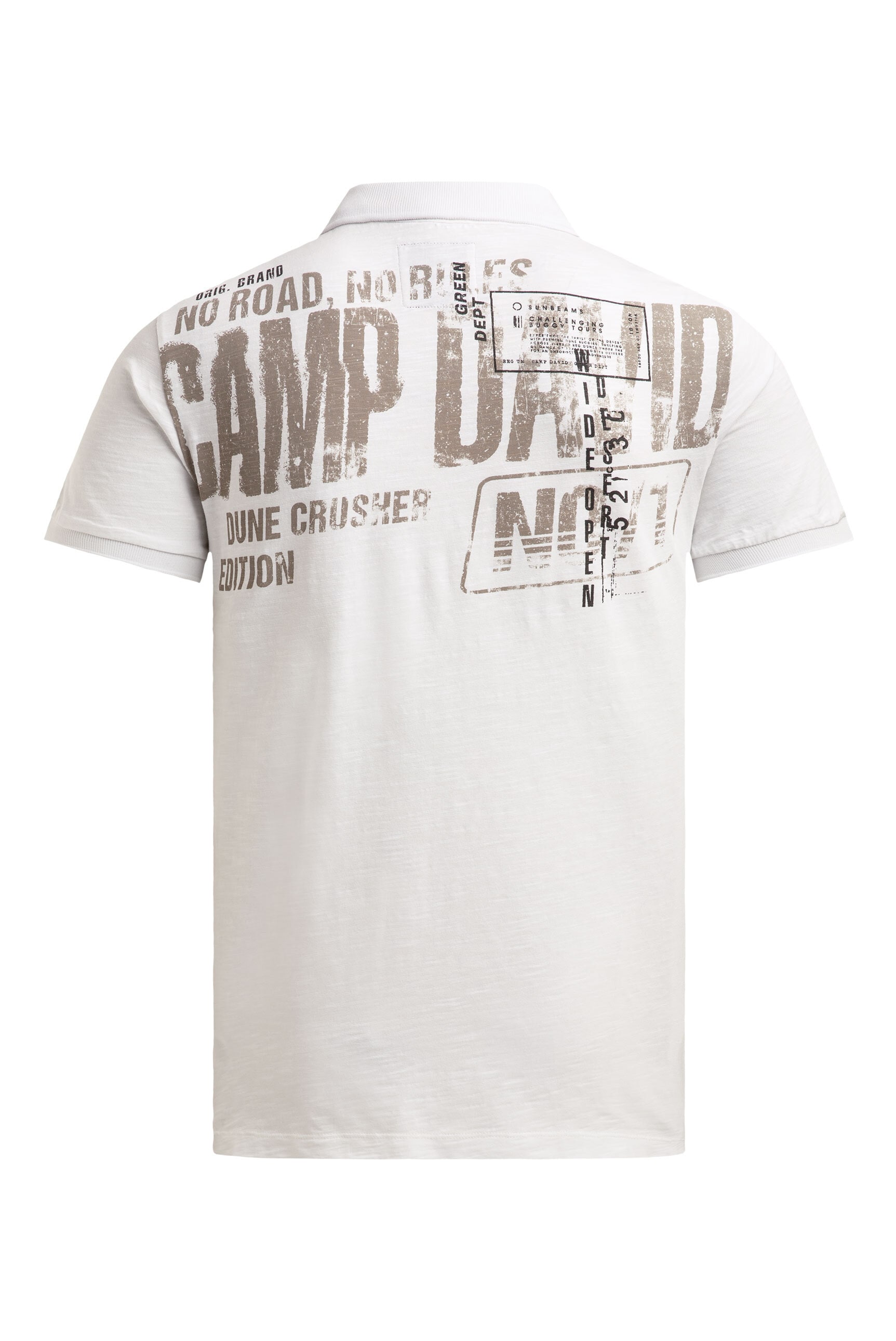 CAMP DAVID Poloshirt mit Seitenschlitze